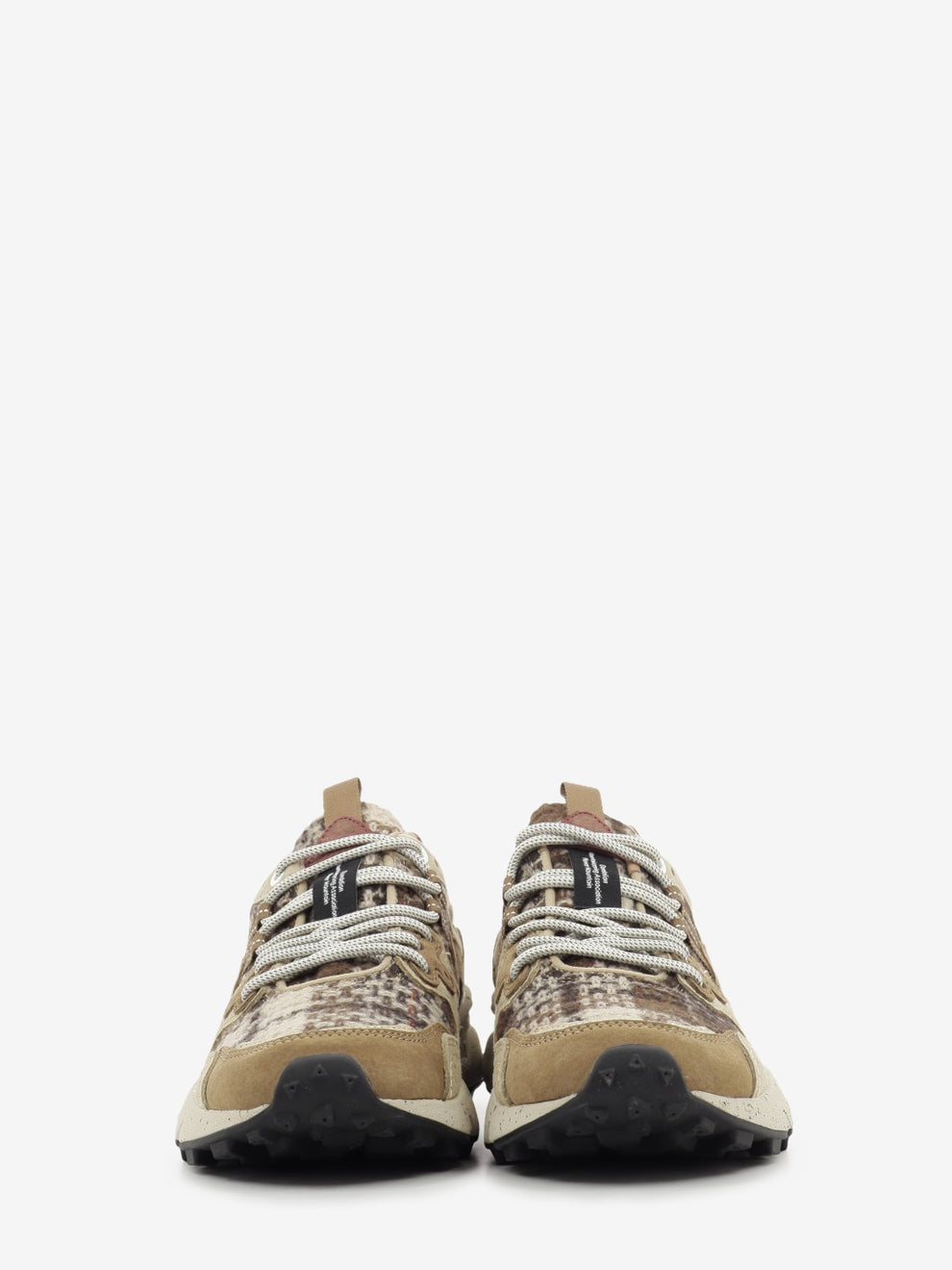 Yamano 3 suede / fabric check brown