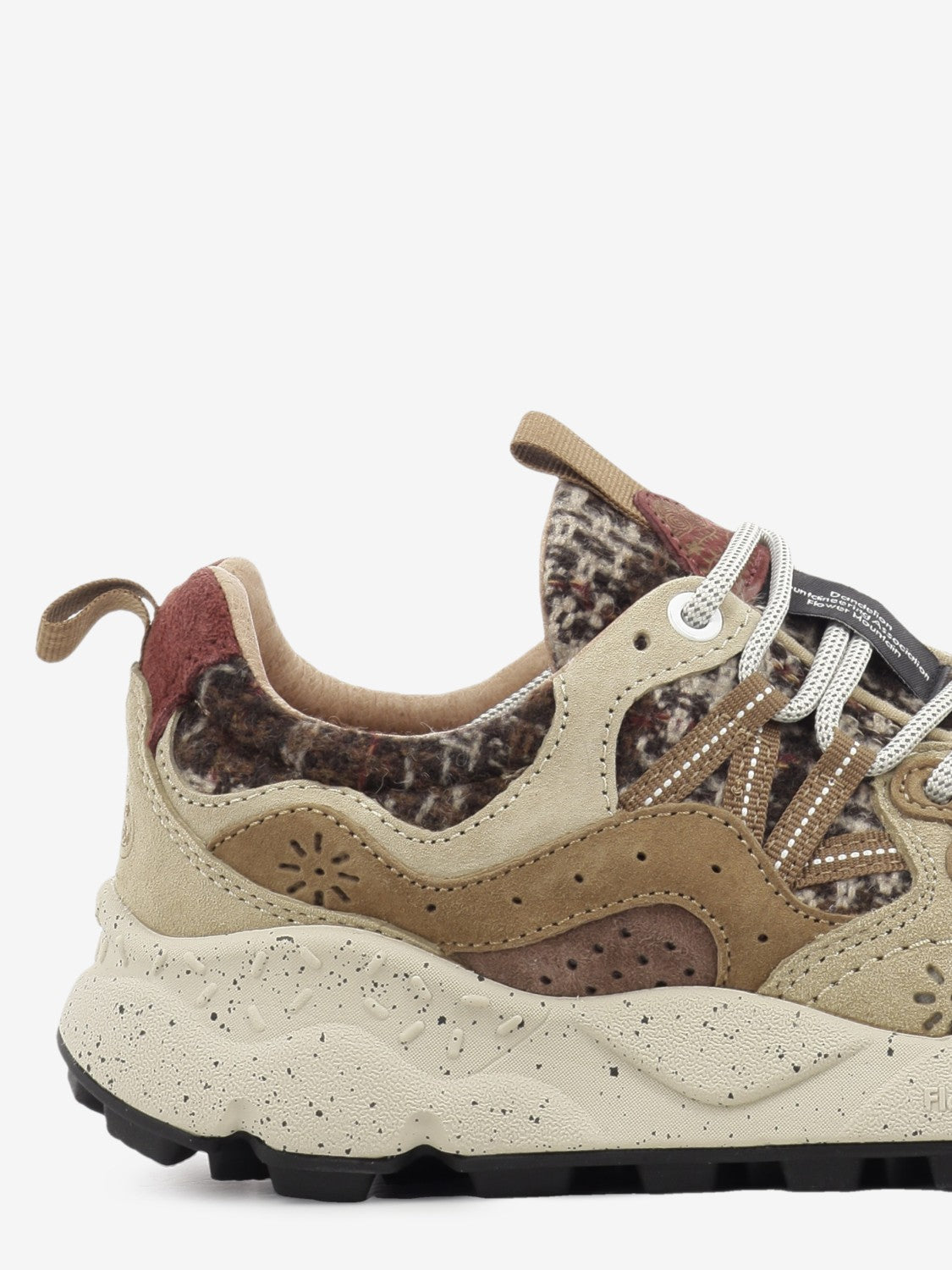 Yamano 3 suede / fabric check brown