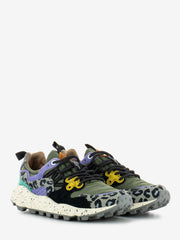 FLOWER MOUNTAIN - Yamano 3 suede nylon animalier / green