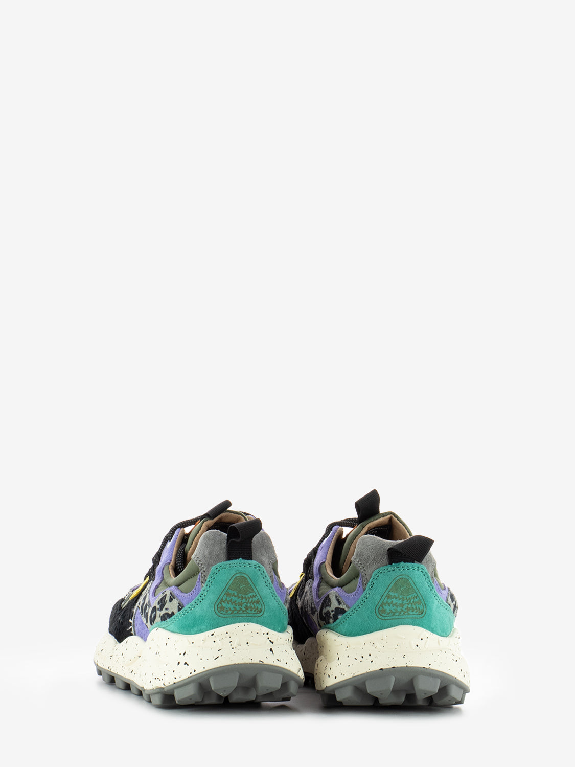 Yamano 3 suede nylon animalier / green