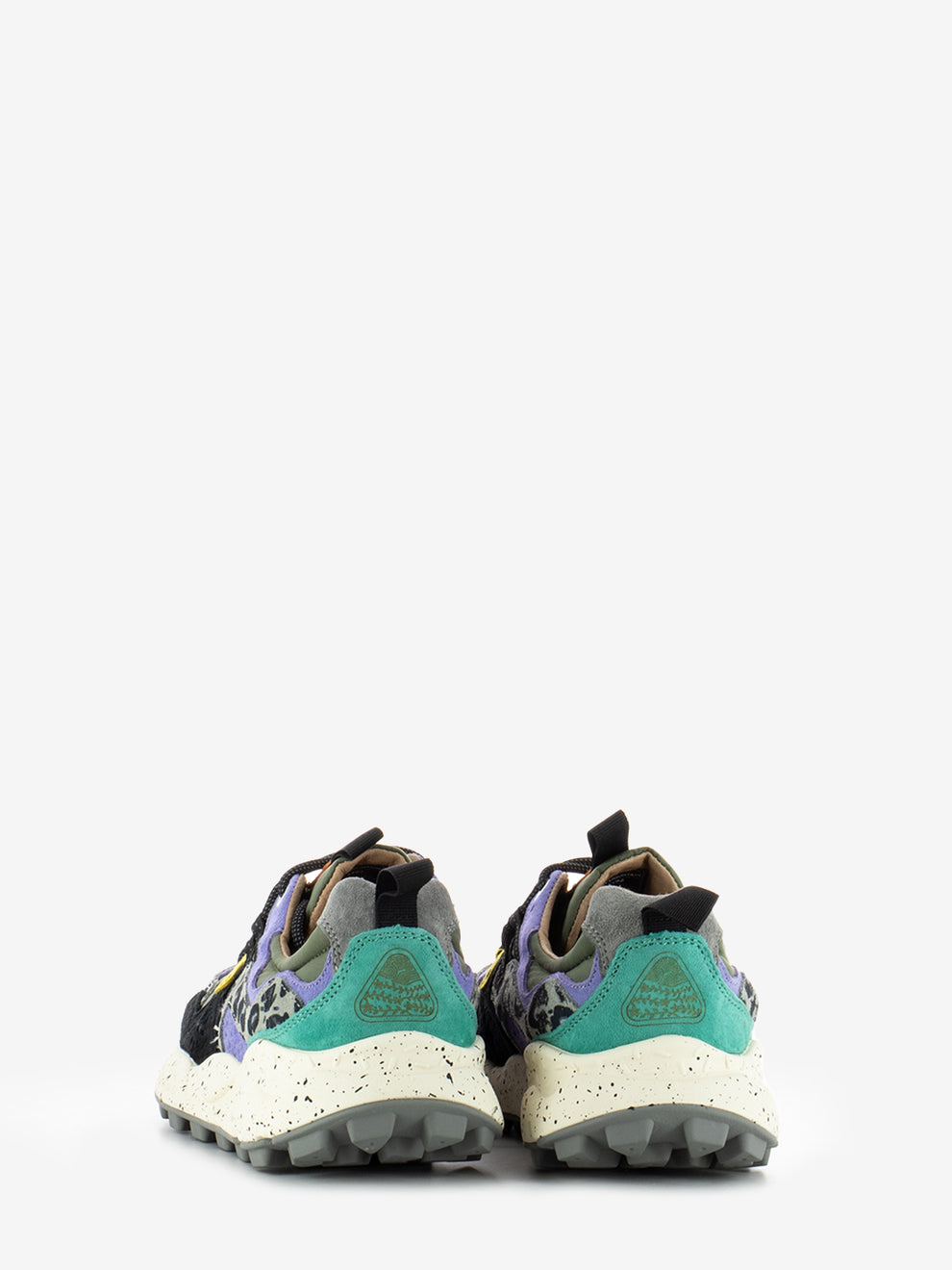 Yamano 3 suede nylon animalier / green