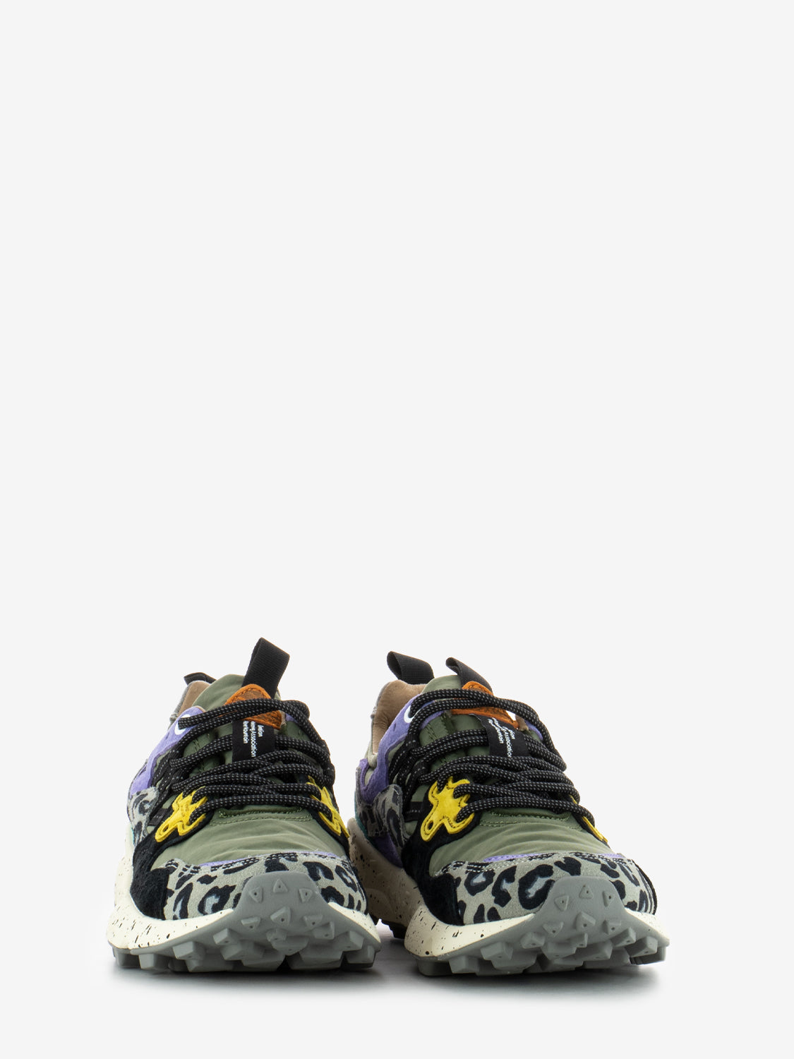 Yamano 3 suede nylon animalier / green