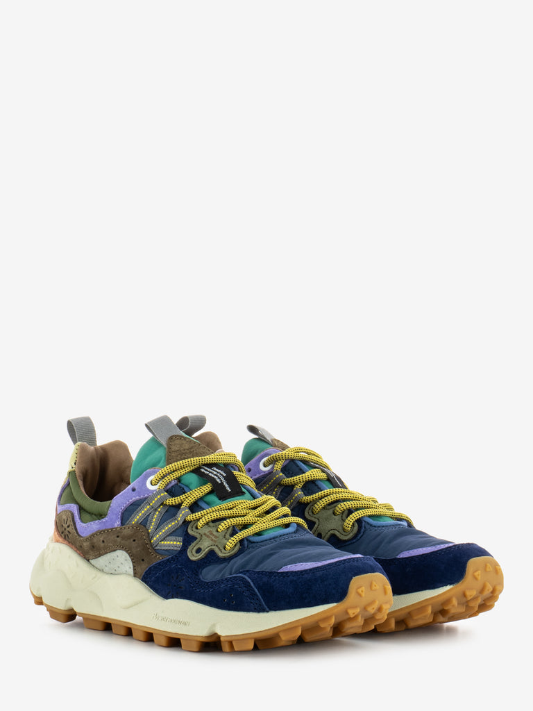 FLOWER MOUNTAIN - Yamano 3 suede nylon navy / light blu