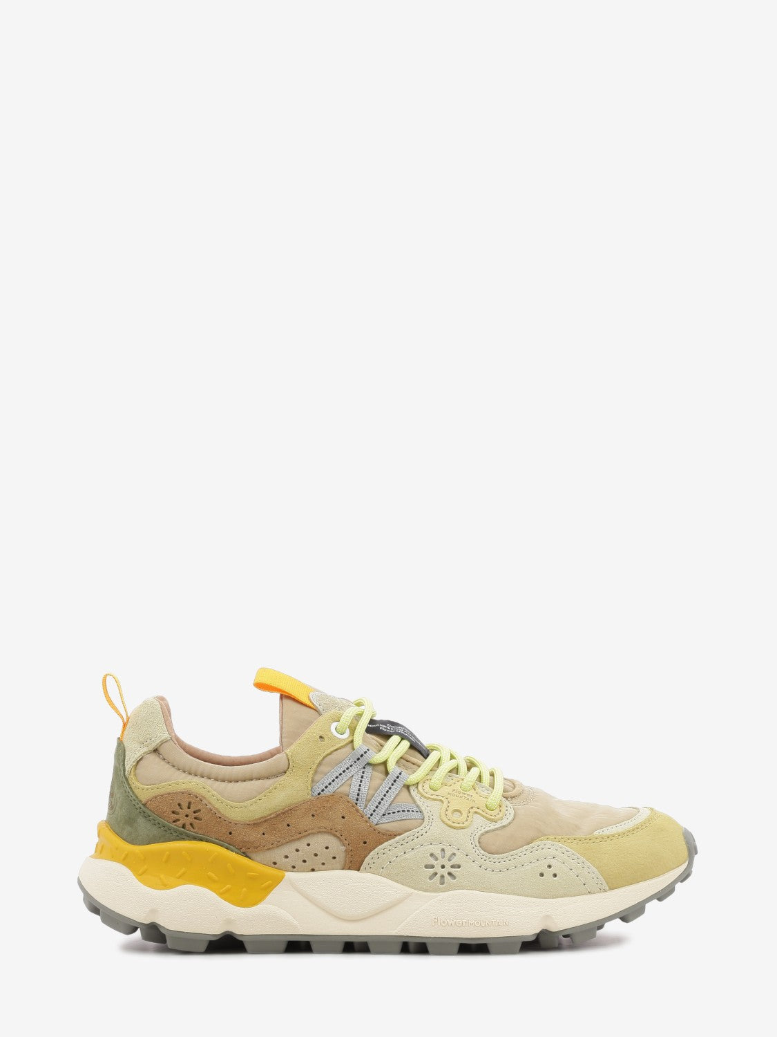 Yamano 3 suede / nylon pale yellow / light beige / off white