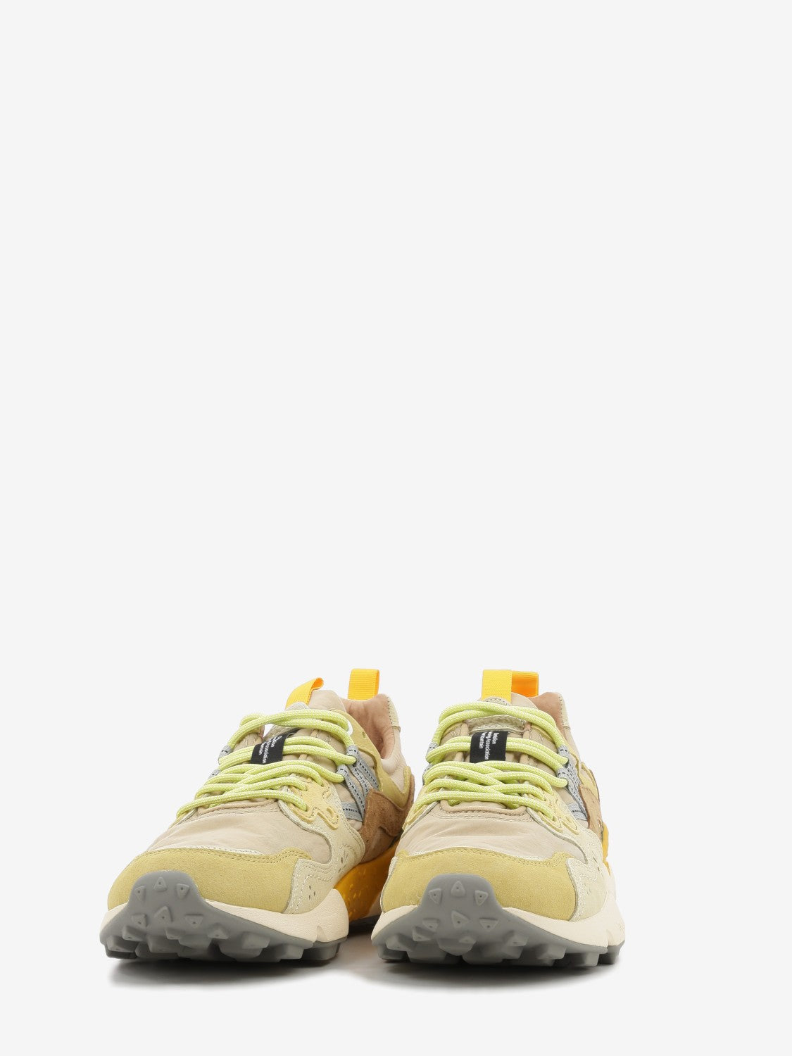 Yamano 3 suede / nylon pale yellow / light beige / off white