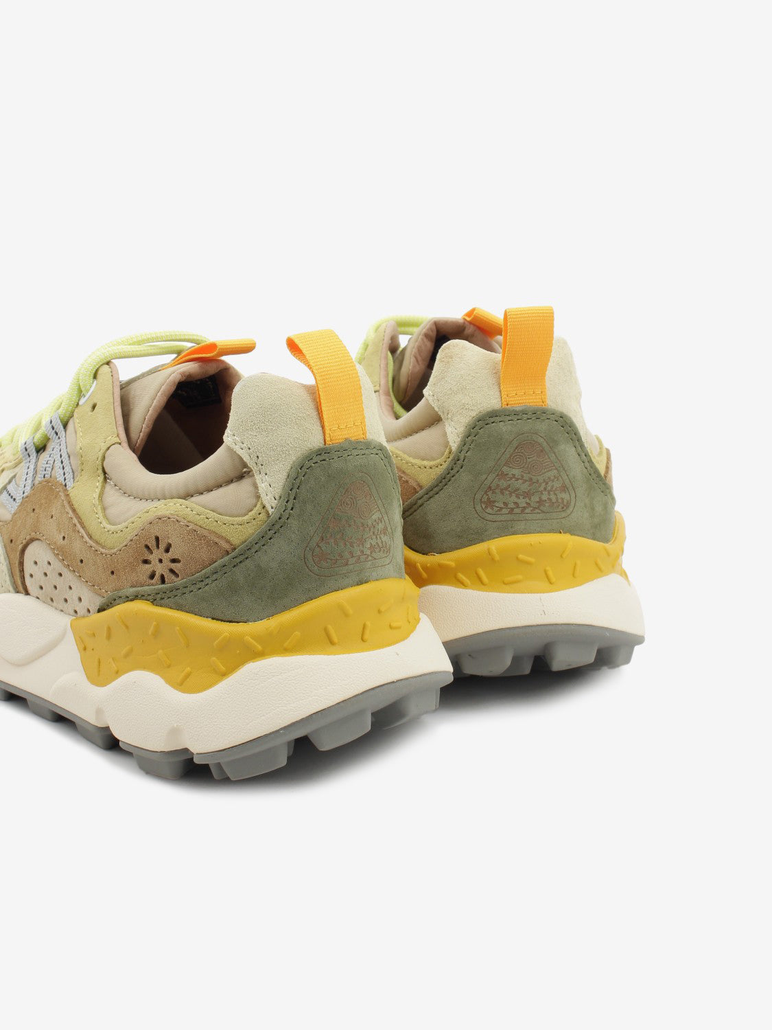 Yamano 3 suede / nylon pale yellow / light beige / off white