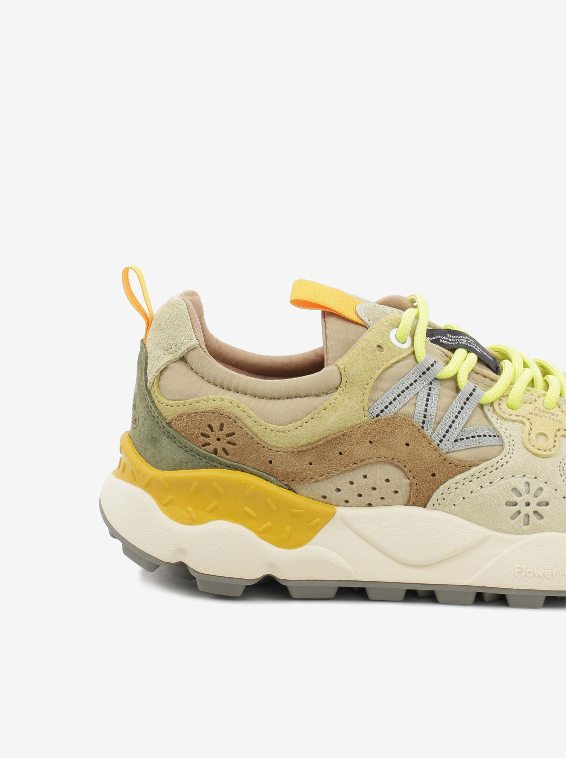 Yamano 3 suede / nylon pale yellow / light beige / off white