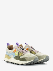 FLOWER MOUNTAIN - Yamano 3 suede teddy beige / militare / celeste