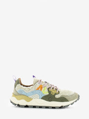 FLOWER MOUNTAIN - Yamano 3 suede teddy beige / militare / celeste