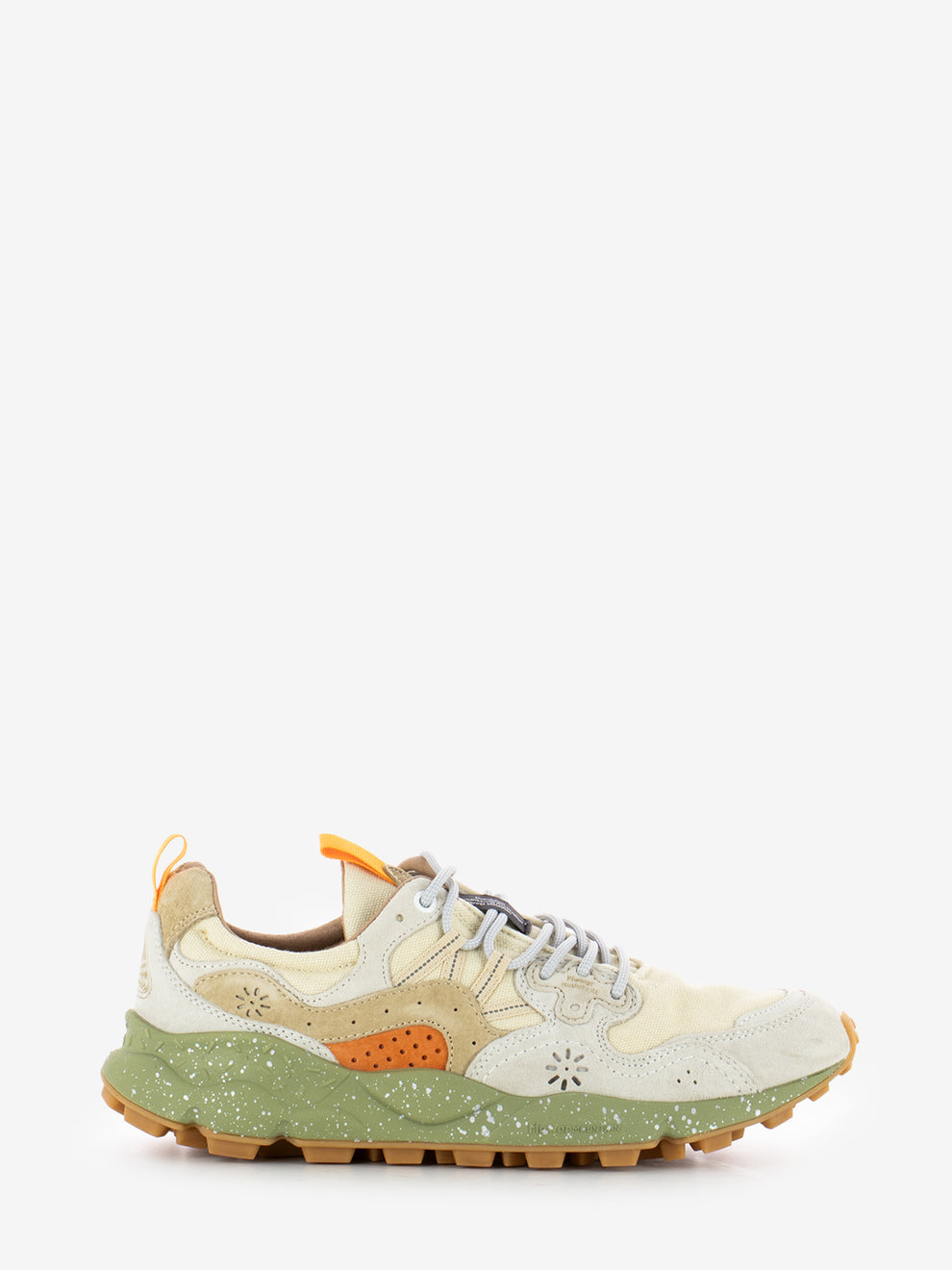 Yamano 3 UNI suede e canvas milk / beige