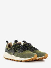 FLOWER MOUNTAIN - Yamano 3 Uni suede e nylon checked militare grey