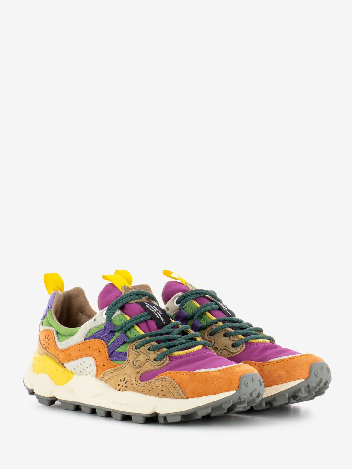 Yamano 3 W suede nylon orange / fuxia