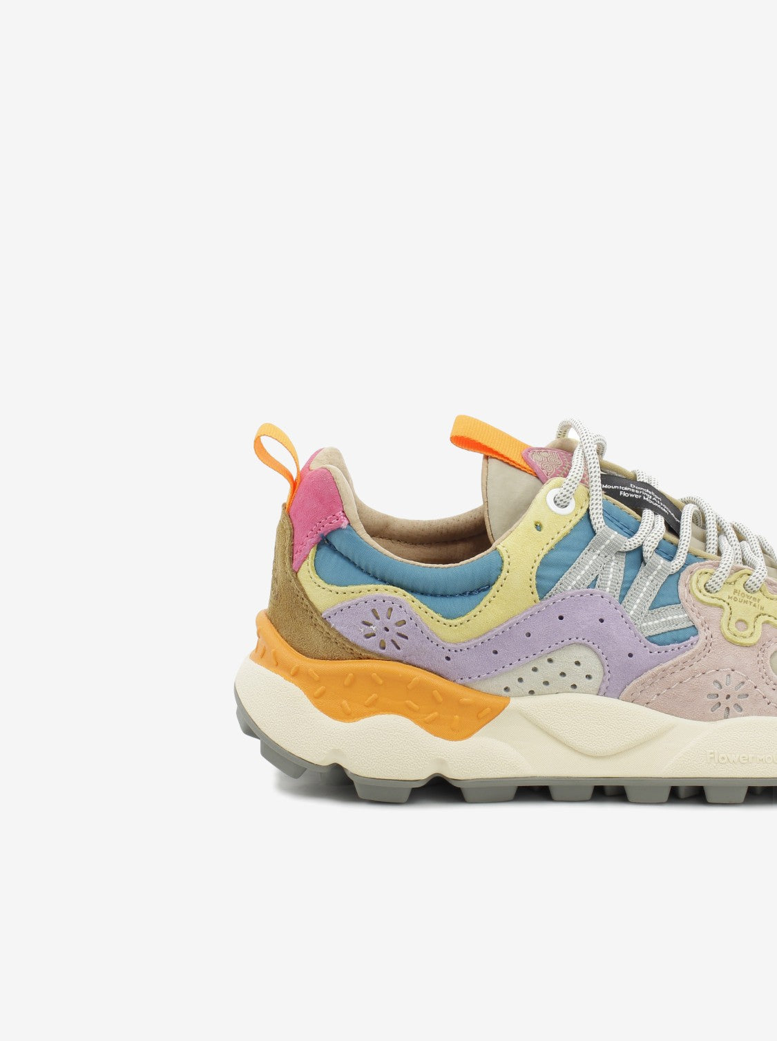 Yamano 3 woman suede e nylon light pink / lilac / petrol