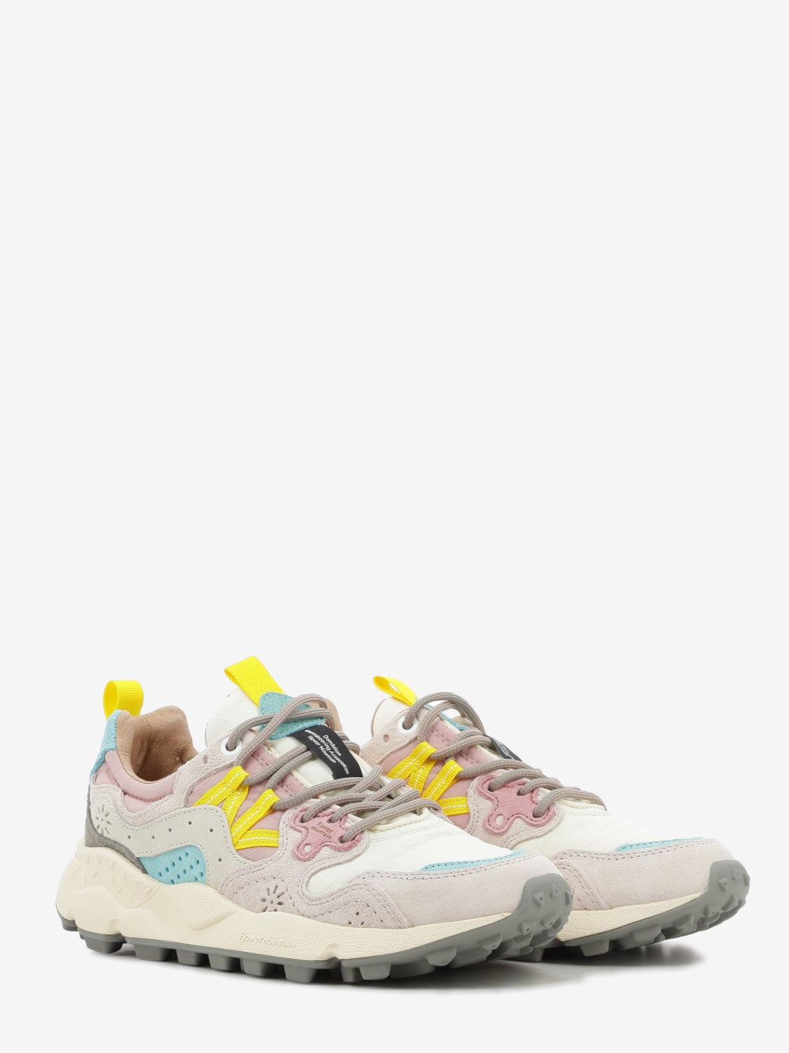 Yamano 3 woman suede e nylon light pink / off white / pink