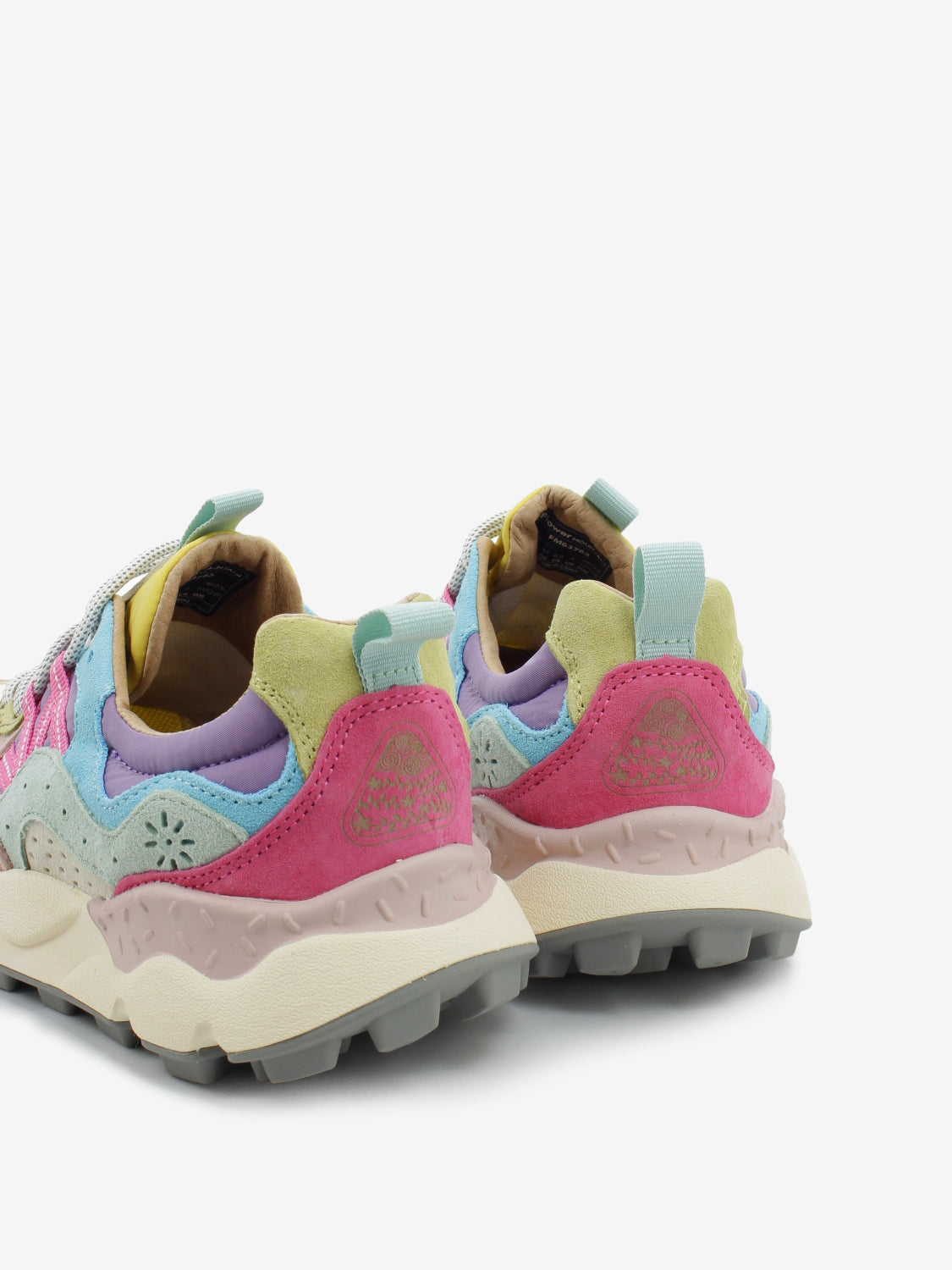 Yamano 3 woman suede e nylon pink / ocher / light pink