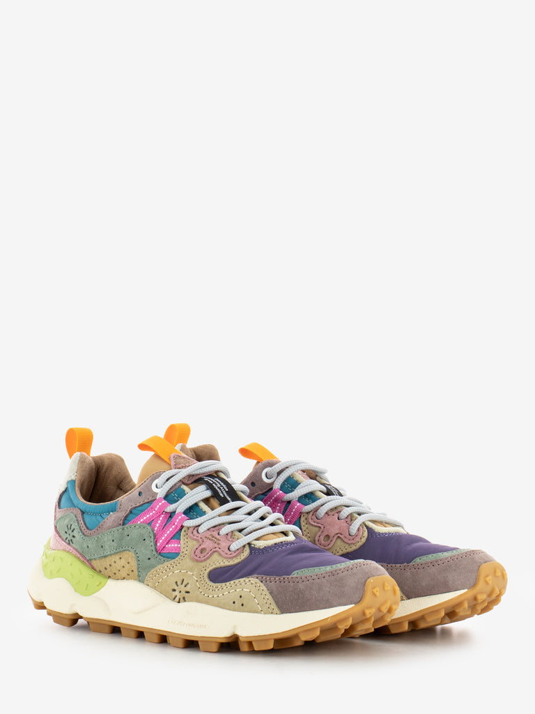 FLOWER MOUNTAIN - Yamano 3 Woman suede e nylon rose / violet