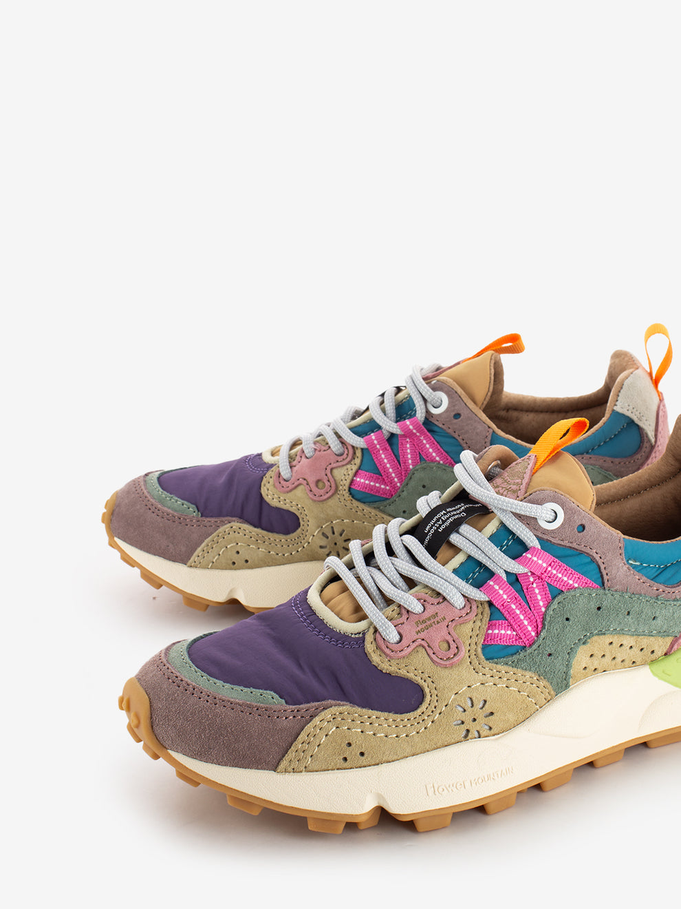 Yamano 3 Woman suede e nylon rose / violet