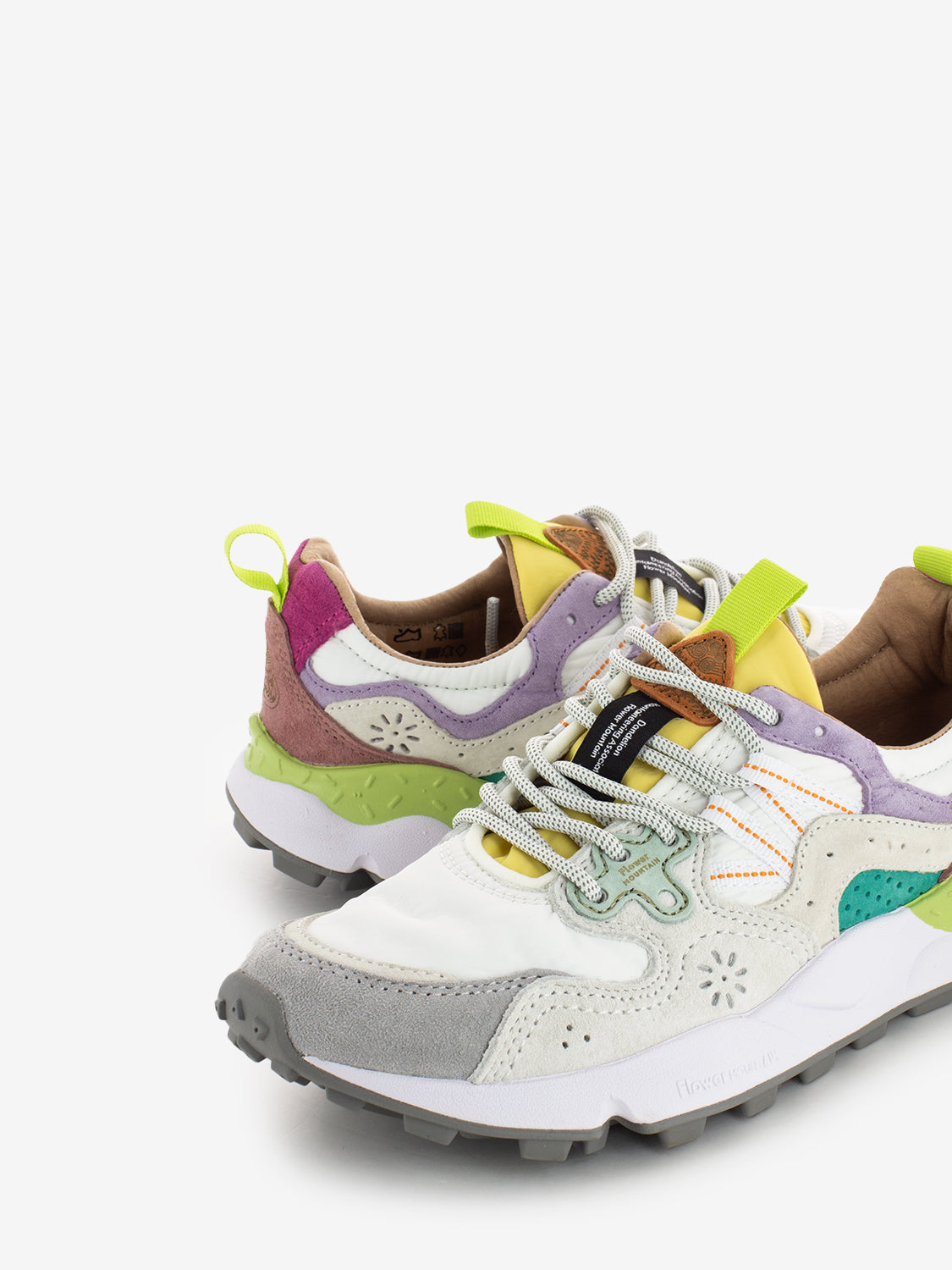 Yamano 3 woman suede nylon lilac / white