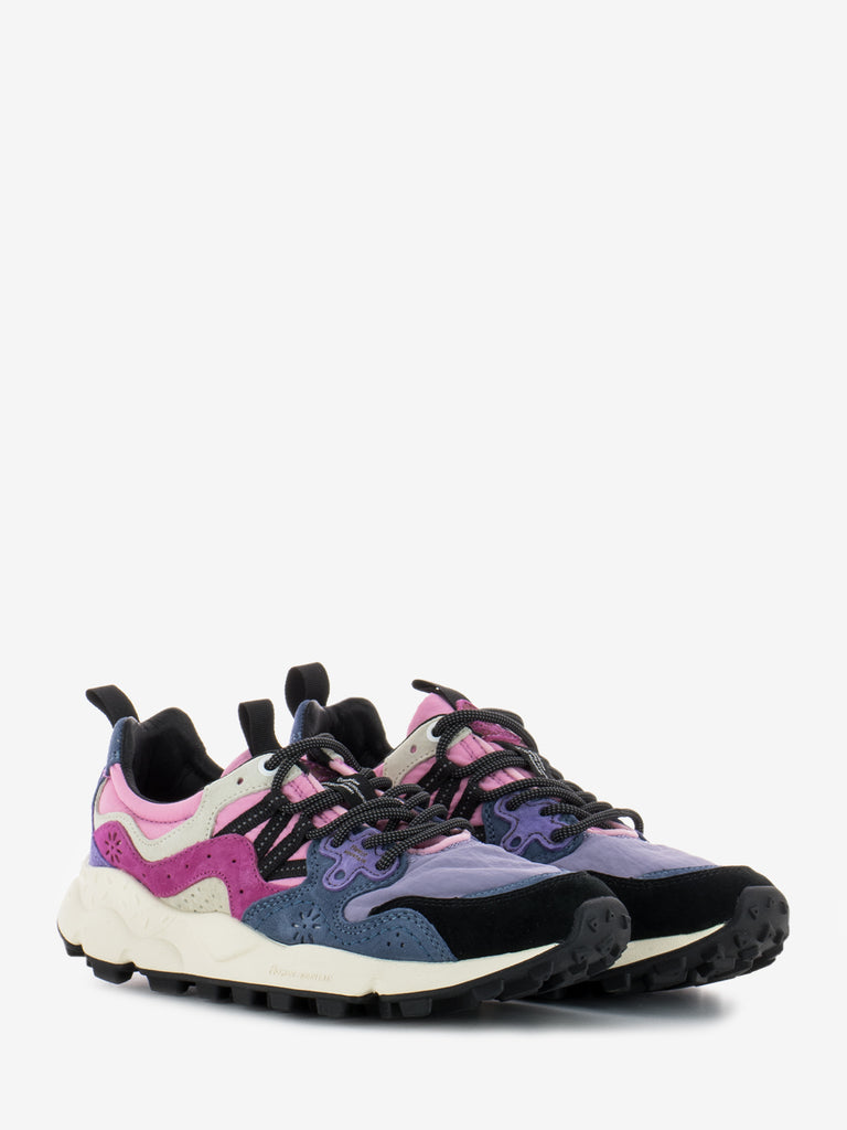 FLOWER MOUNTAIN - Yamano 3 woman suede nylon violet / black