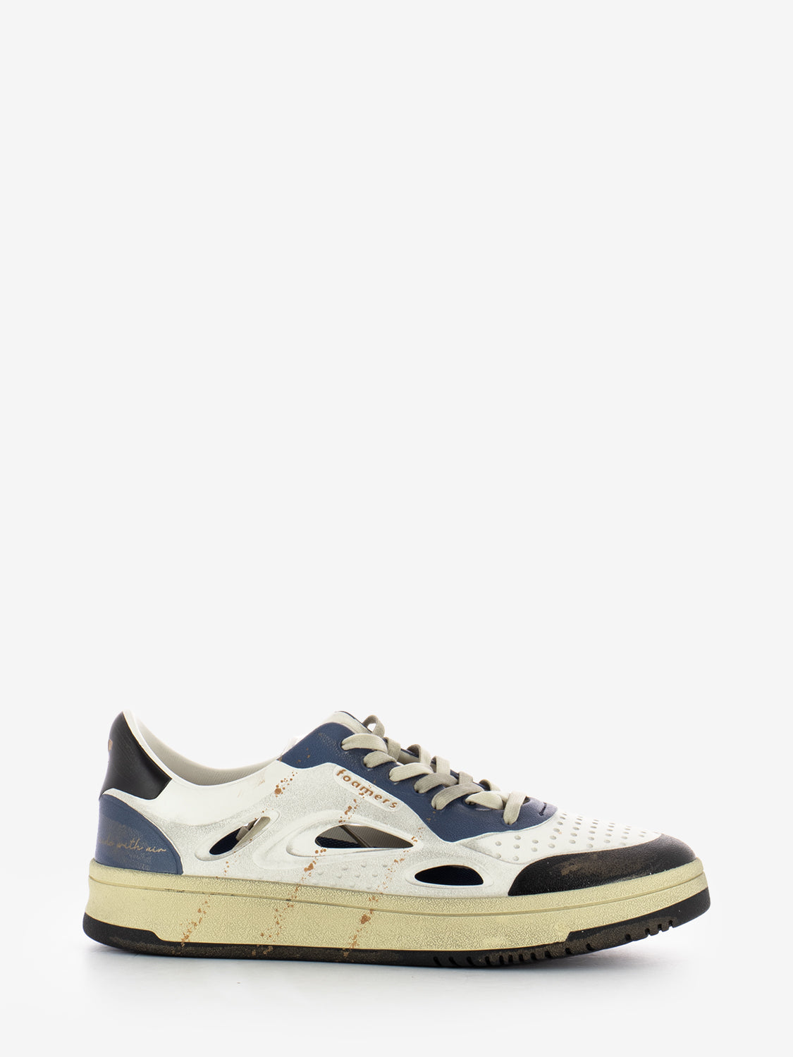 Sneakers in gomma EVA white / navy / black
