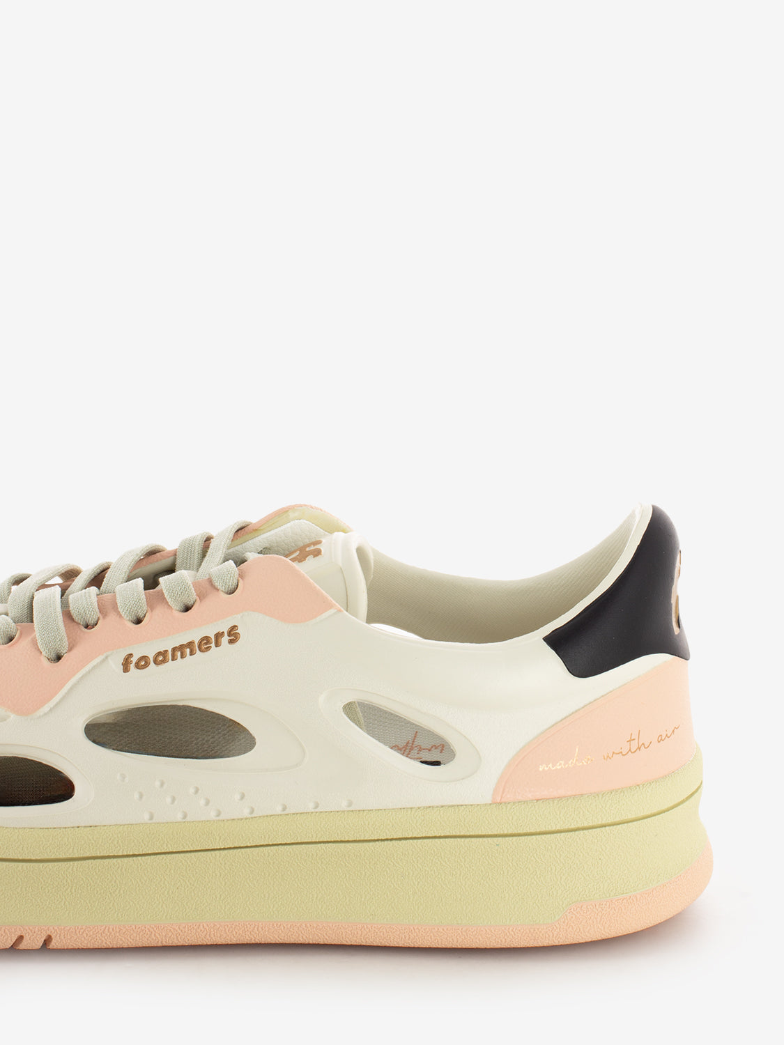 White / pink EVA rubber sneakers