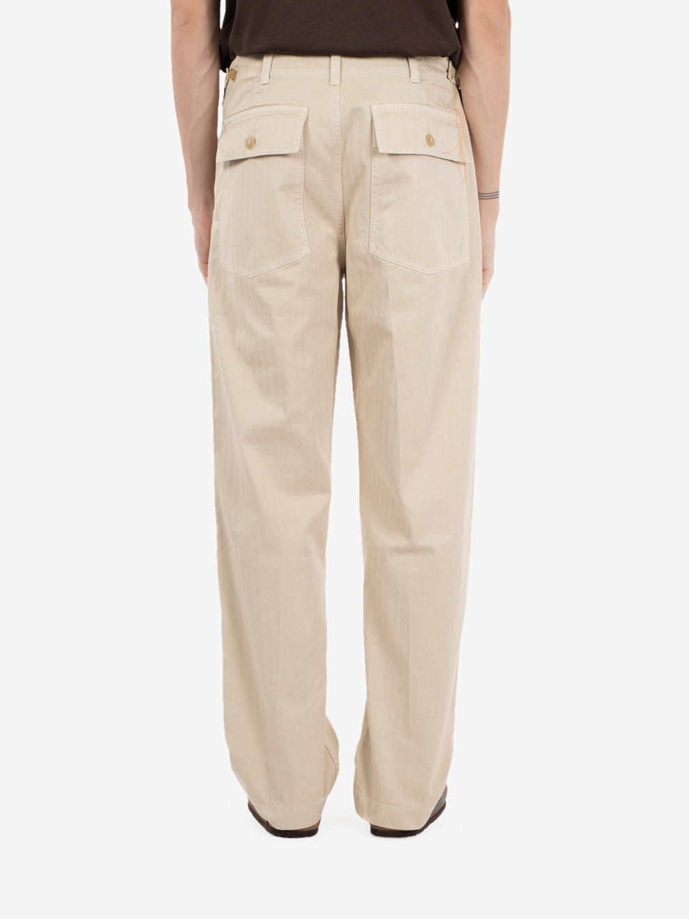Fatigue trousers off white