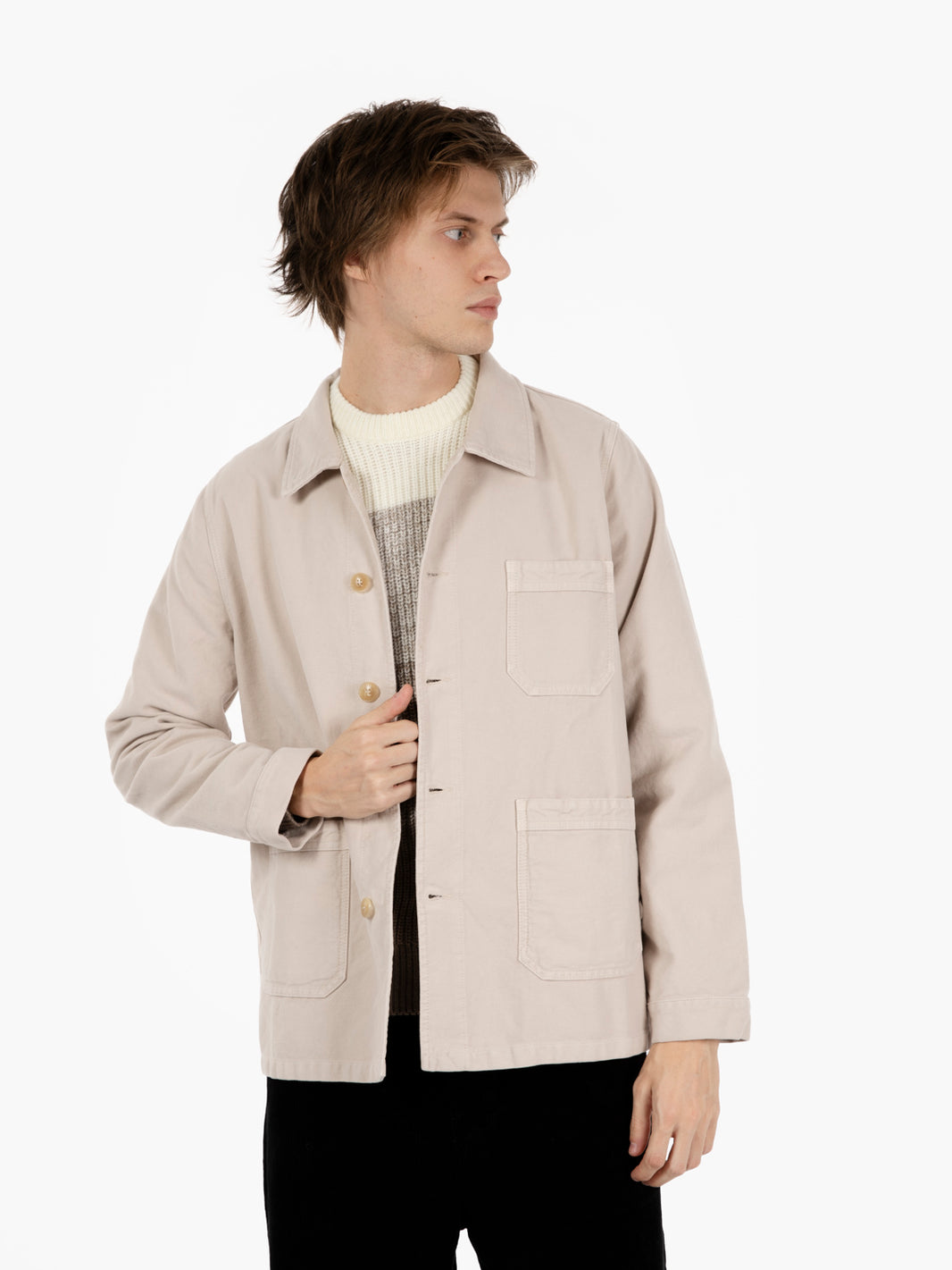 Fergus Workjacket In Moleskin vanilla