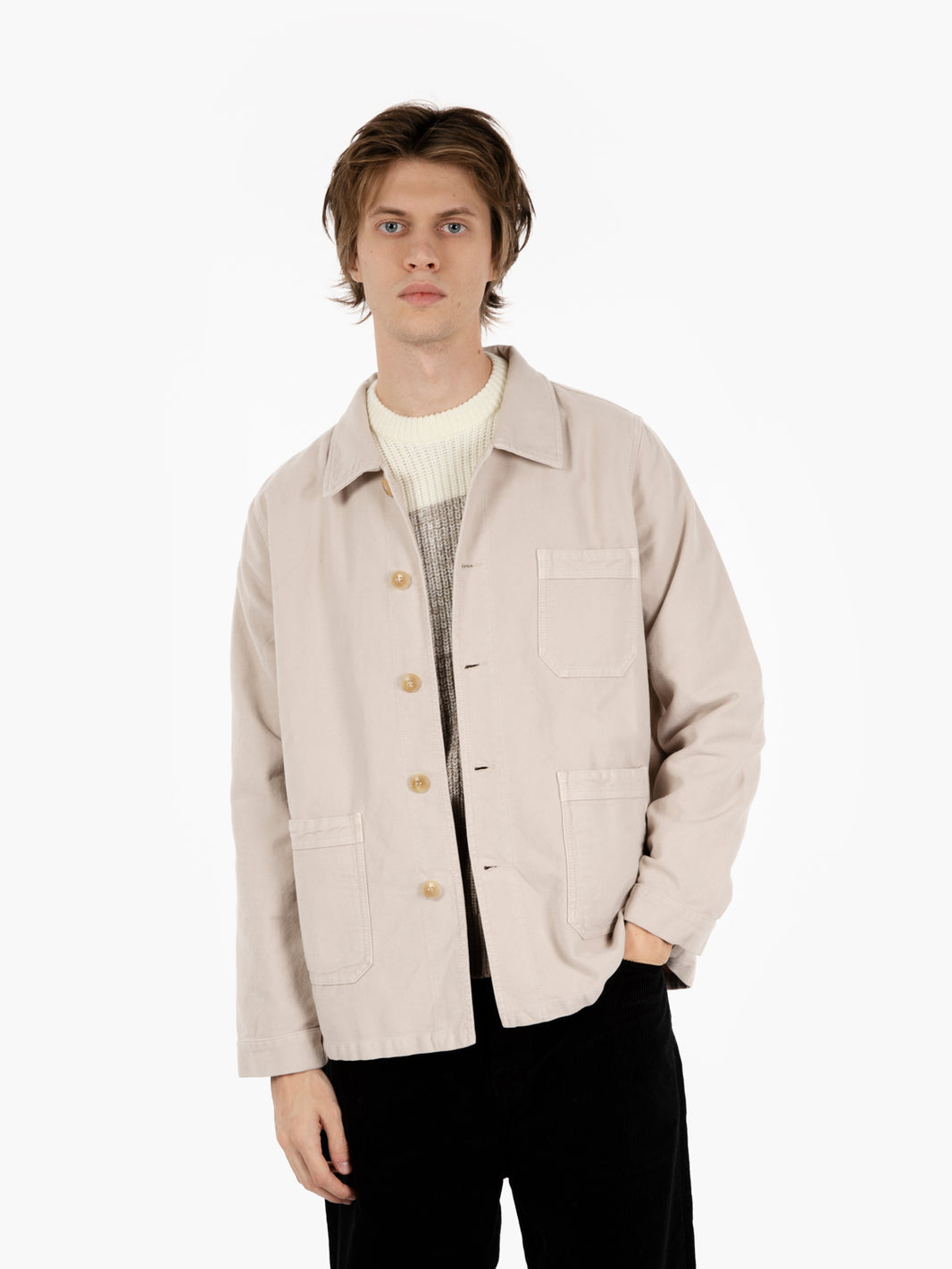 Fergus Workjacket In Moleskin vanilla