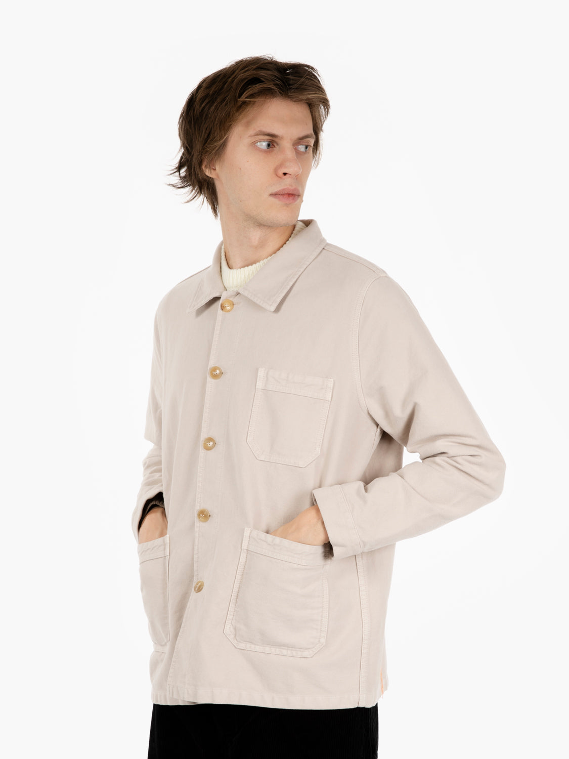 Fergus Workjacket In Moleskin vanilla
