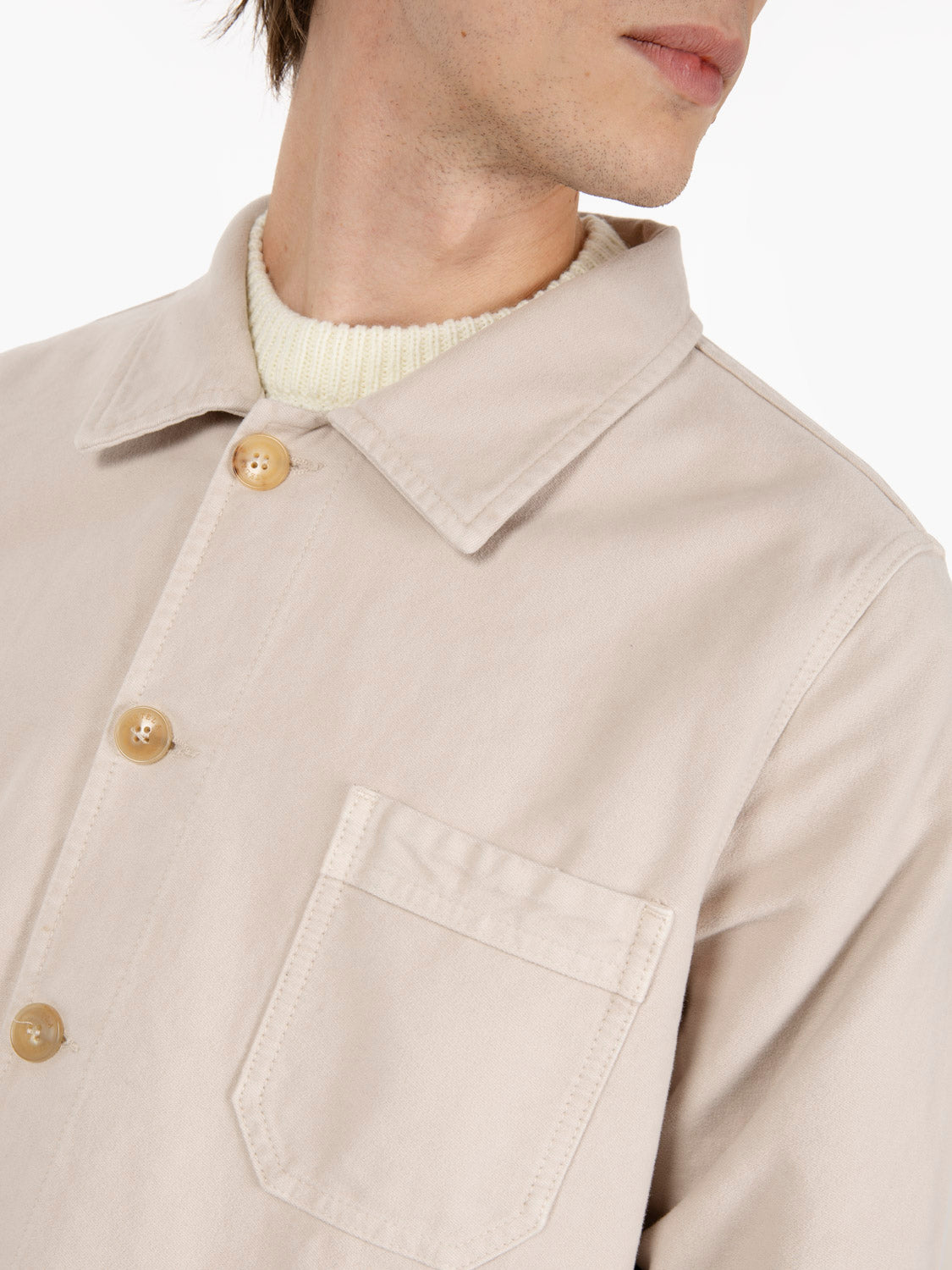 Fergus Workjacket In Moleskin vanilla