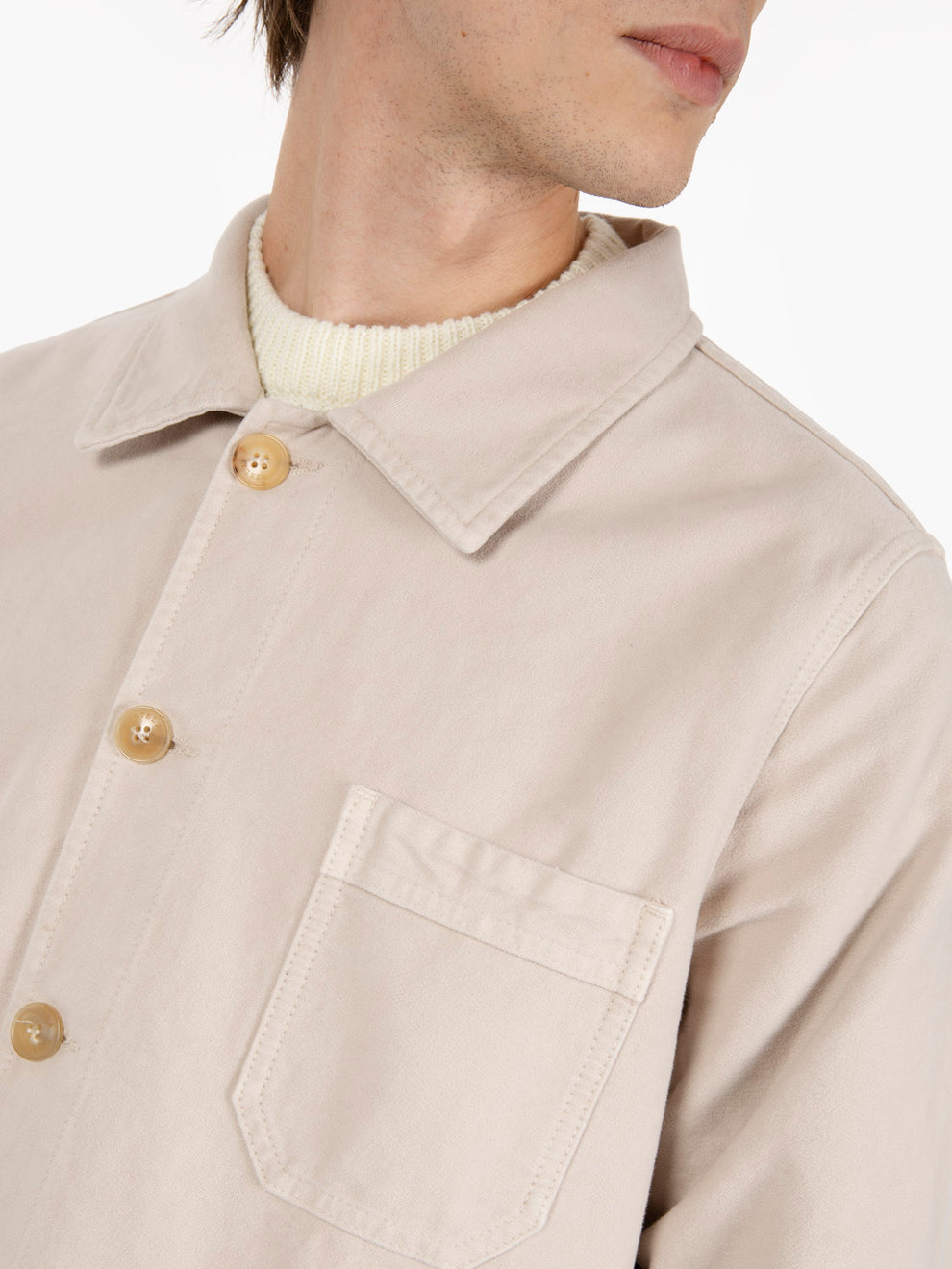 Fergus Workjacket In Moleskin vanilla