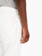 FORTELA - Five pockets denim pants white