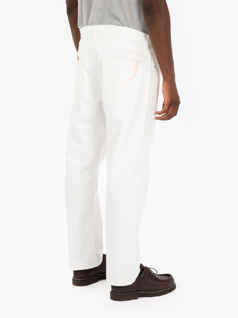 FORTELA - Five pockets denim pants white