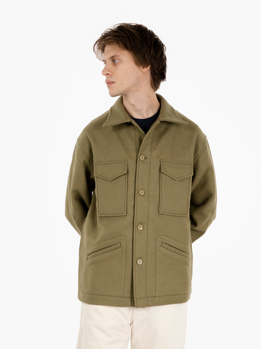 Giacca in lana Edward sage