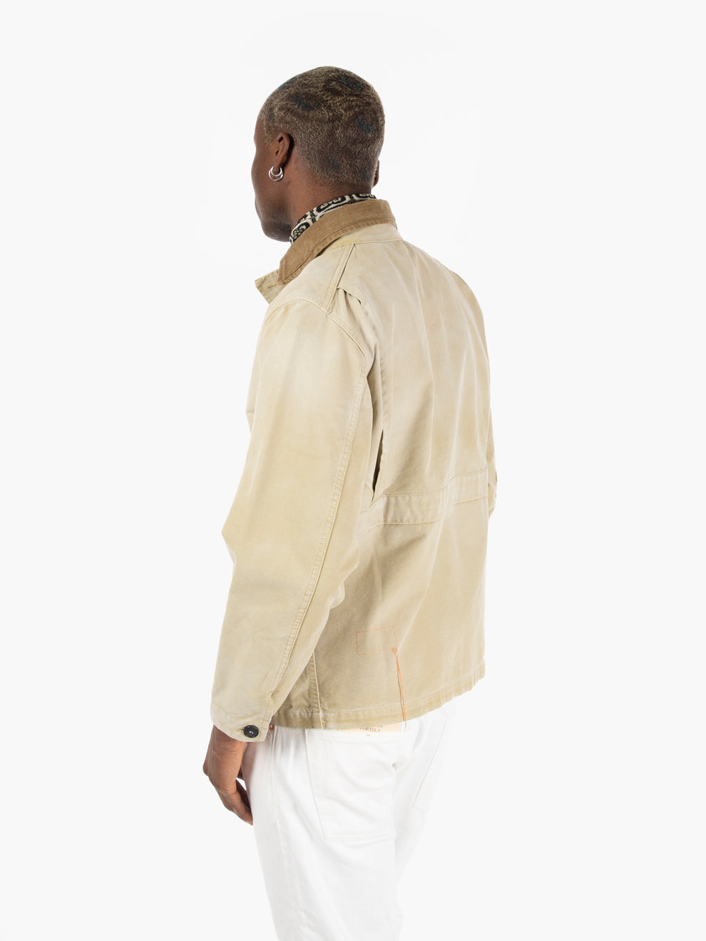 Beige hunting jacket