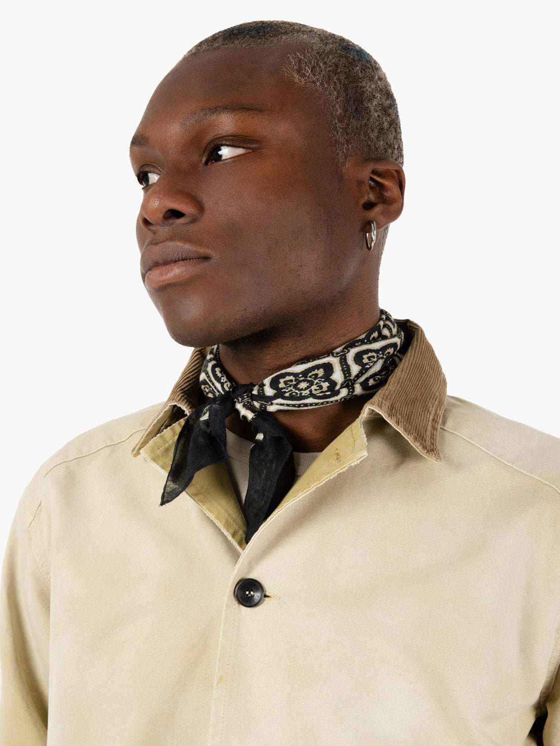 Beige hunting jacket