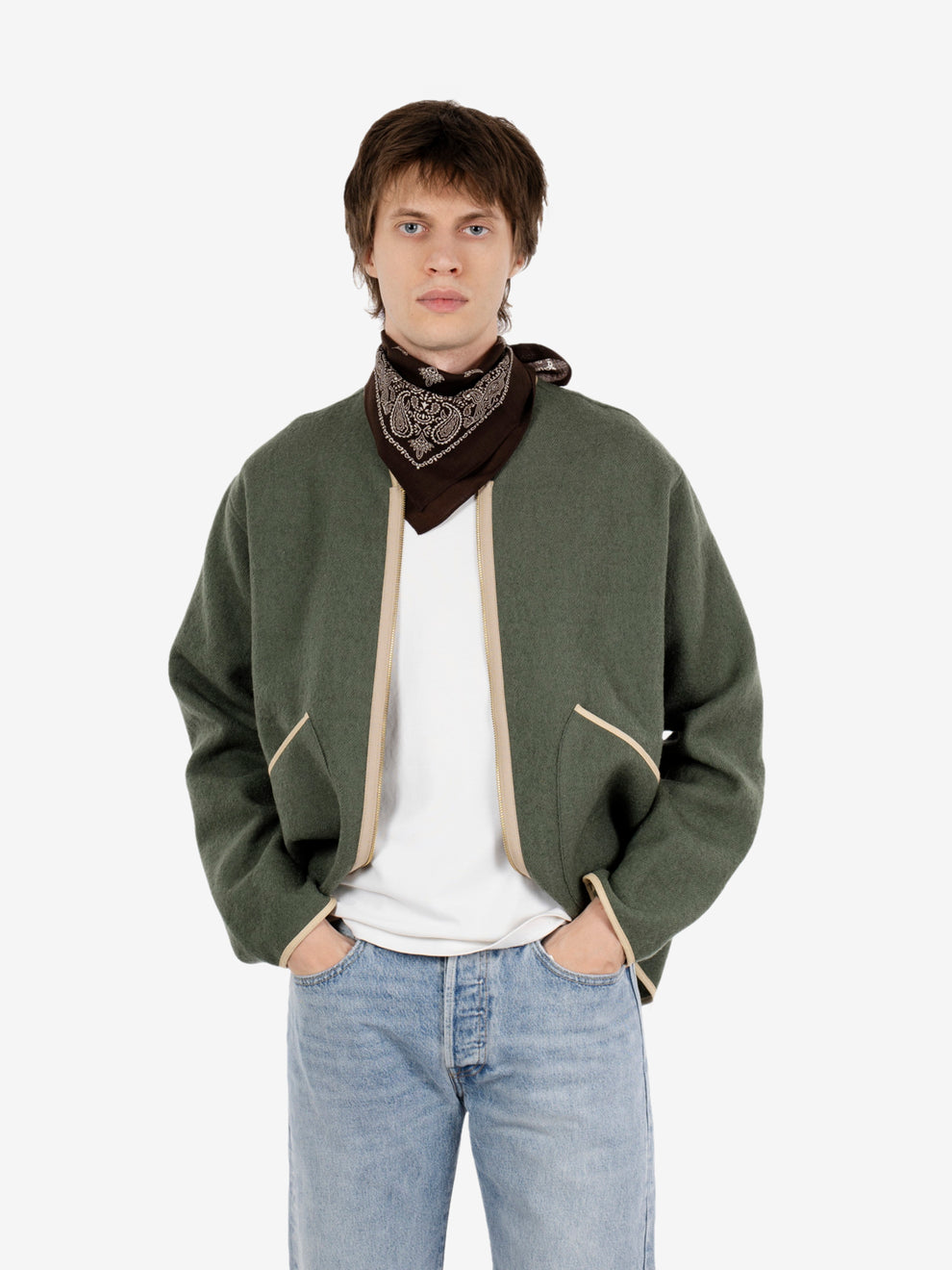 JACKET GREEN SHERPA-MA828_GREEN