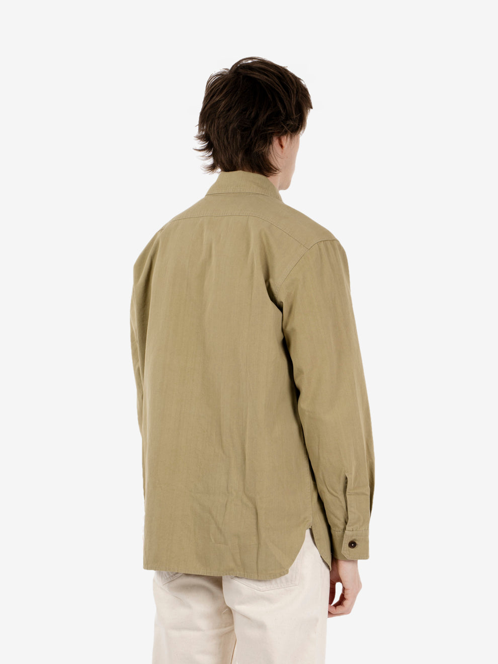 Manteco cotton overshirt green