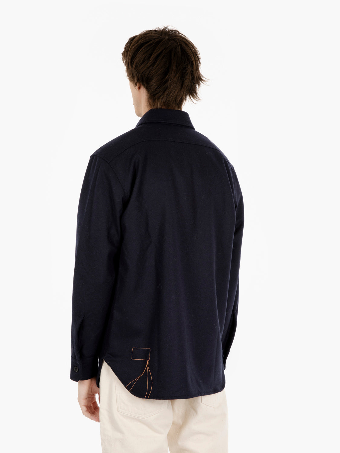 Overshirt Cpo2.0 in lana blu