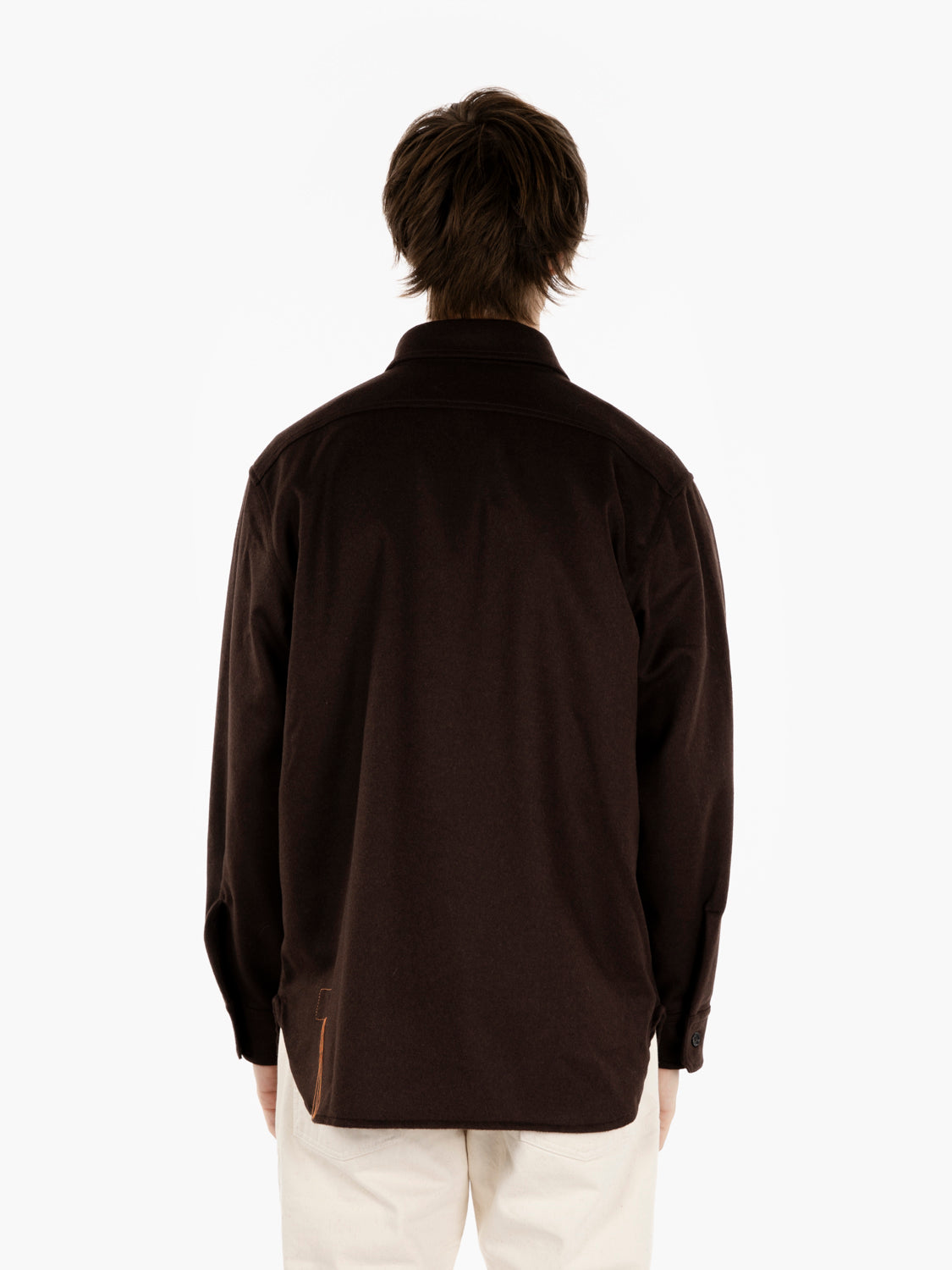Overshirt Cpo2.0 in lana marrone