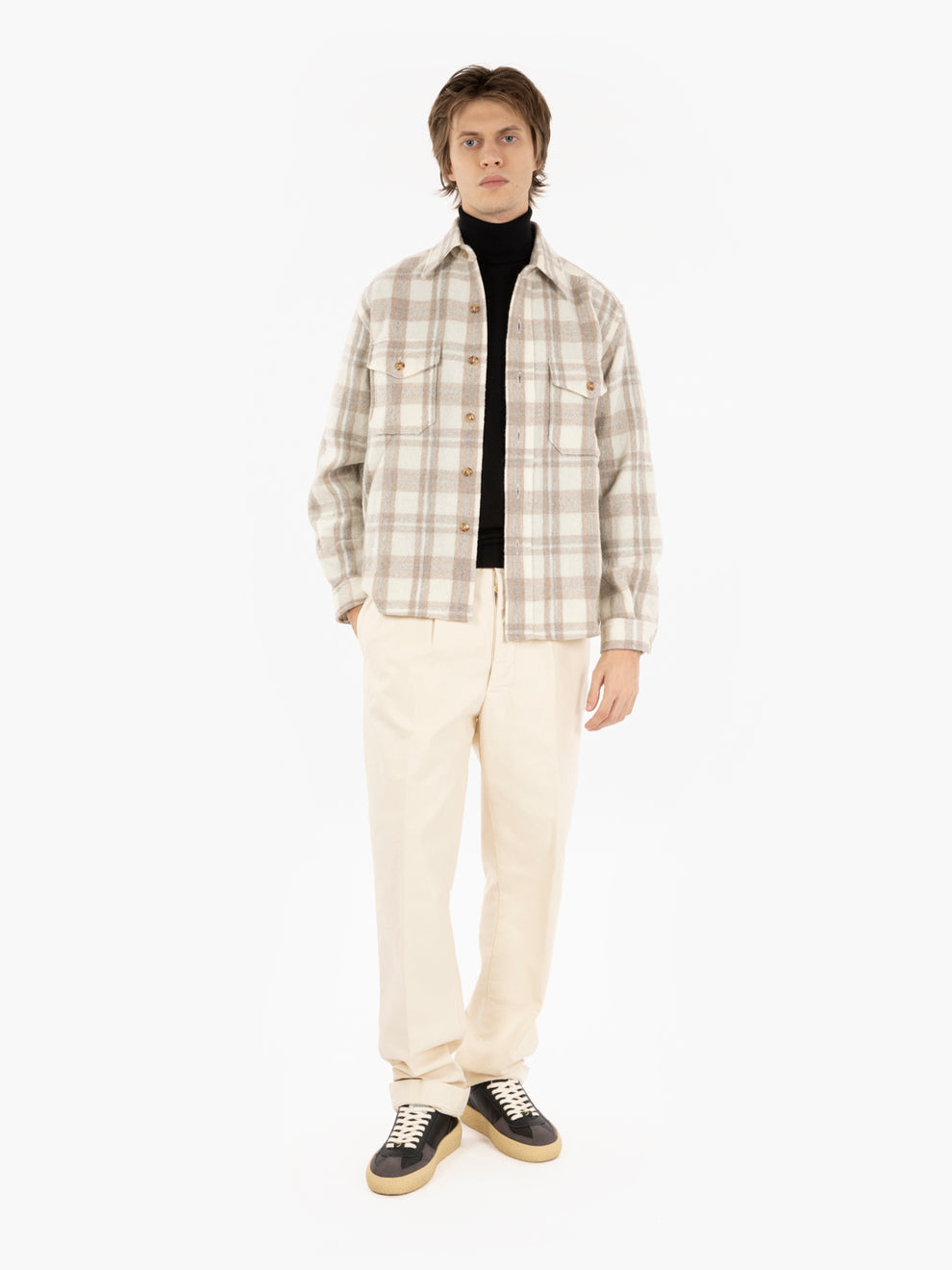 Overshirt Kenny beige / panna