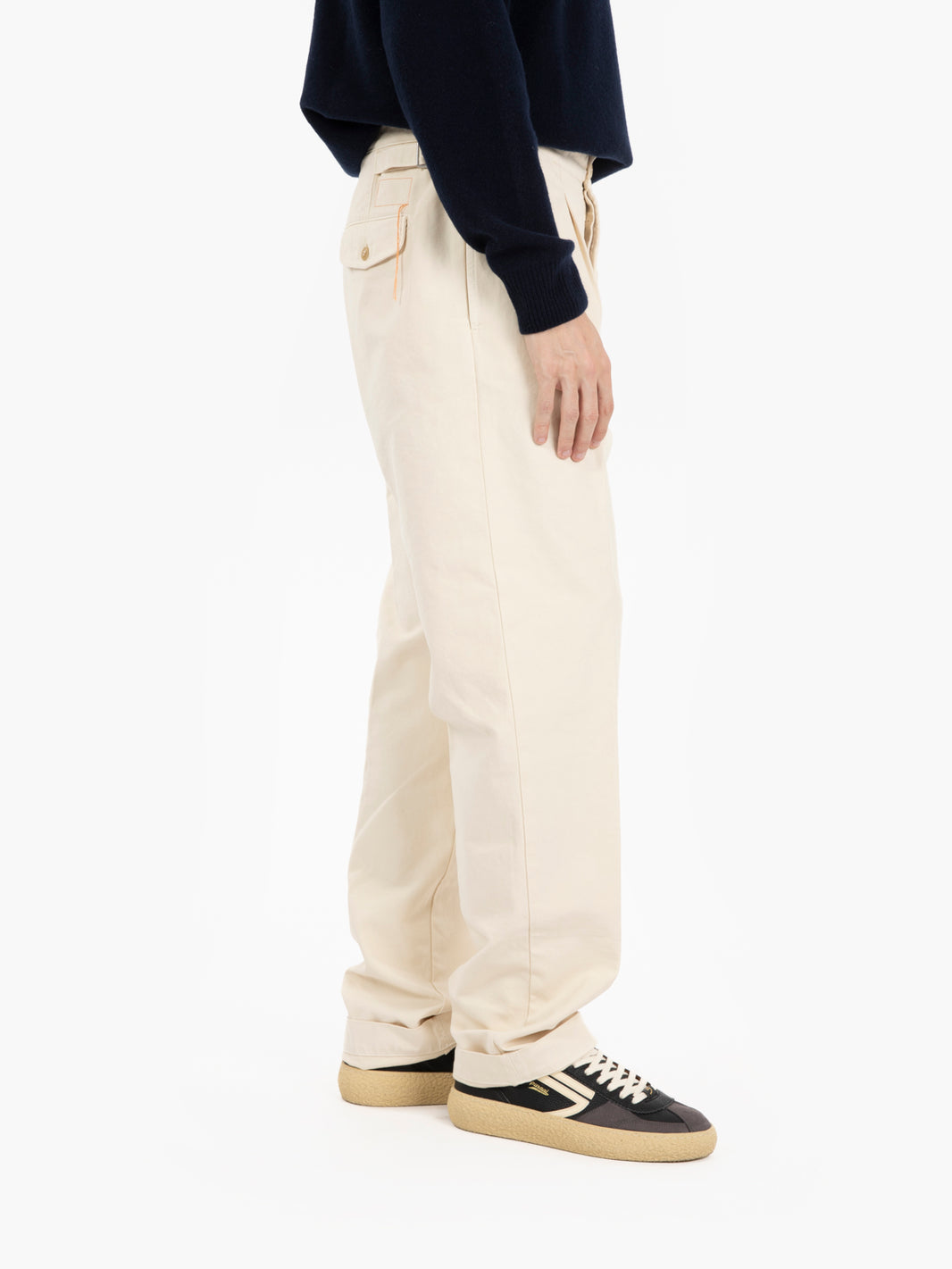Pantaloni in canvas Oklahoma off white