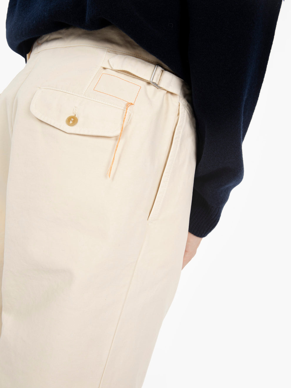 Pantaloni in canvas Oklahoma off white