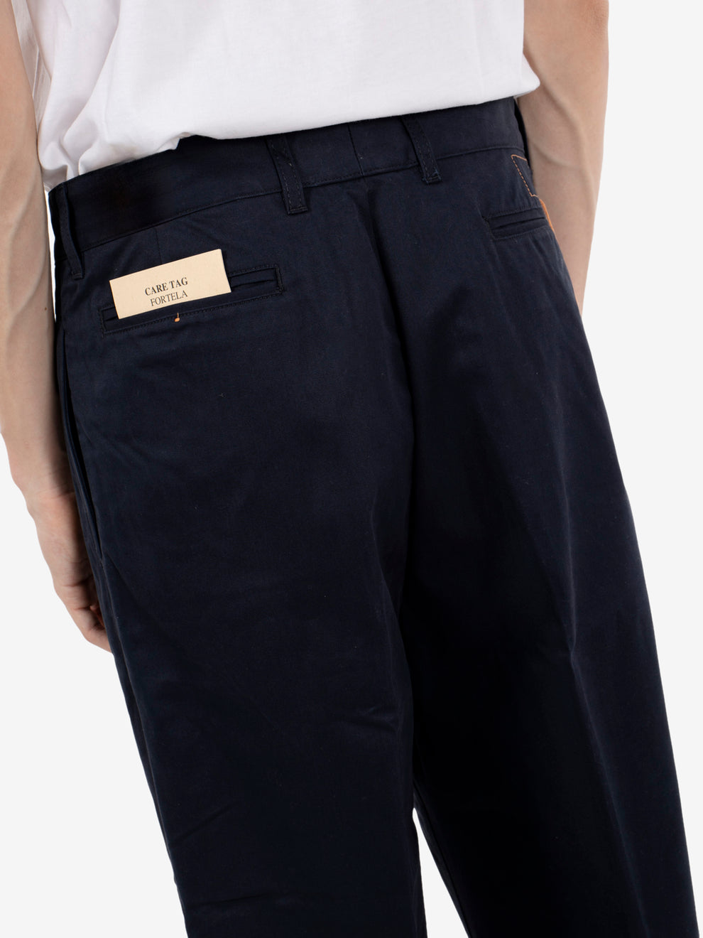 Pleated trousers blue