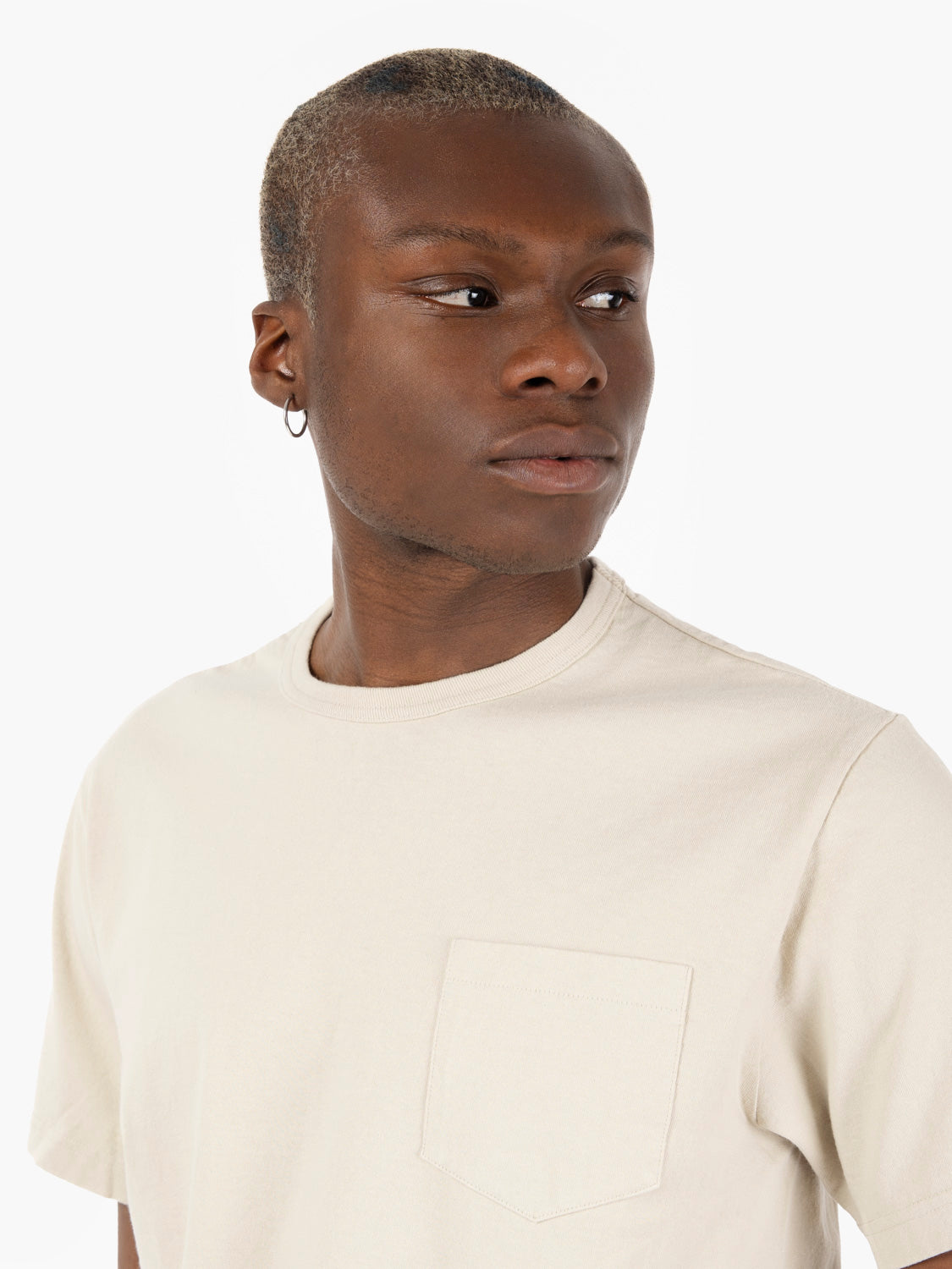FORTELA - T-shirt Japanese with patch pocket natural | STIMM