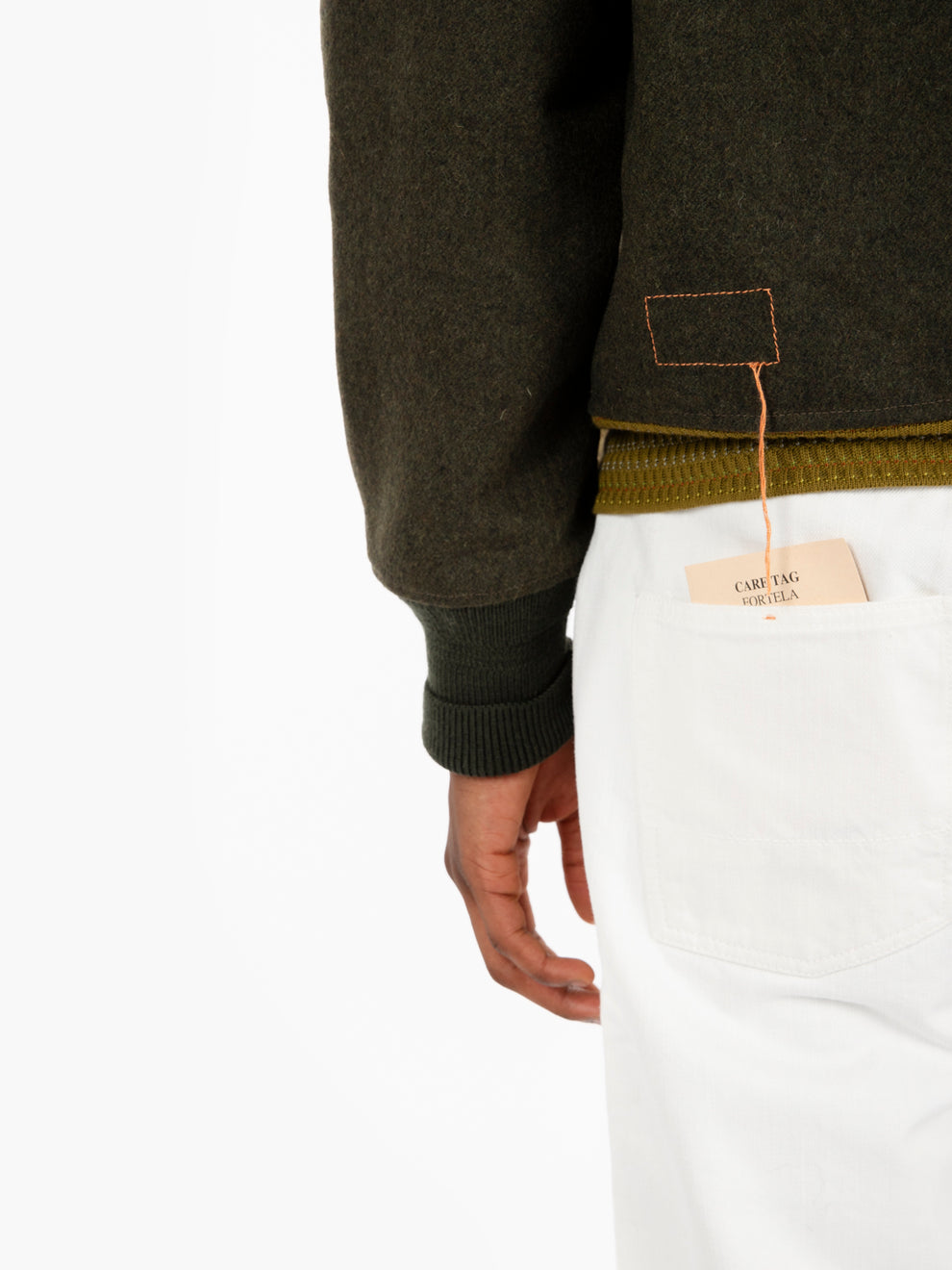 Twill bomber jacket army green