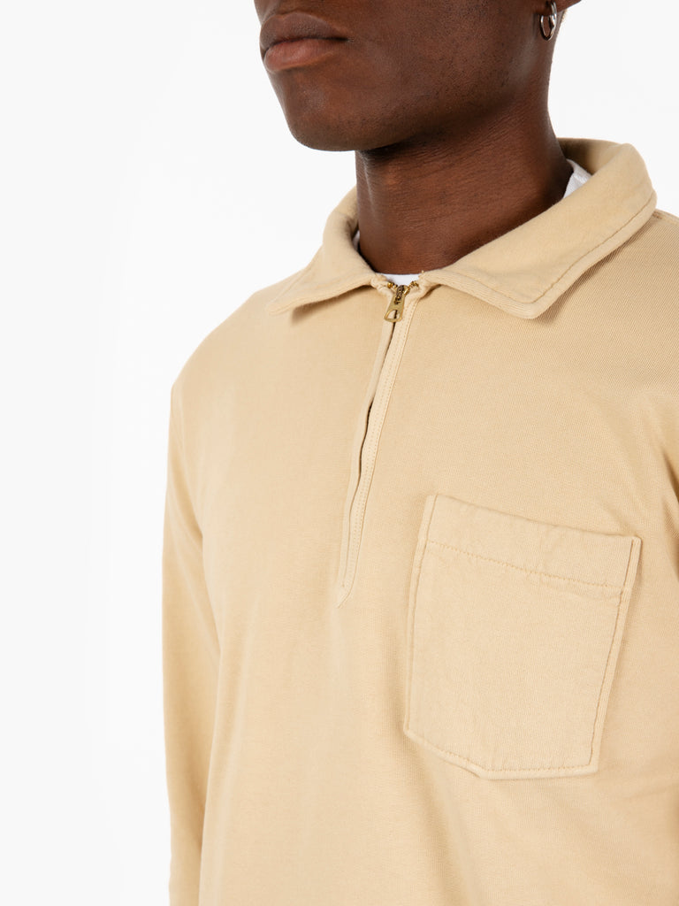 FORTELA - Zip-up Yale oatmilk