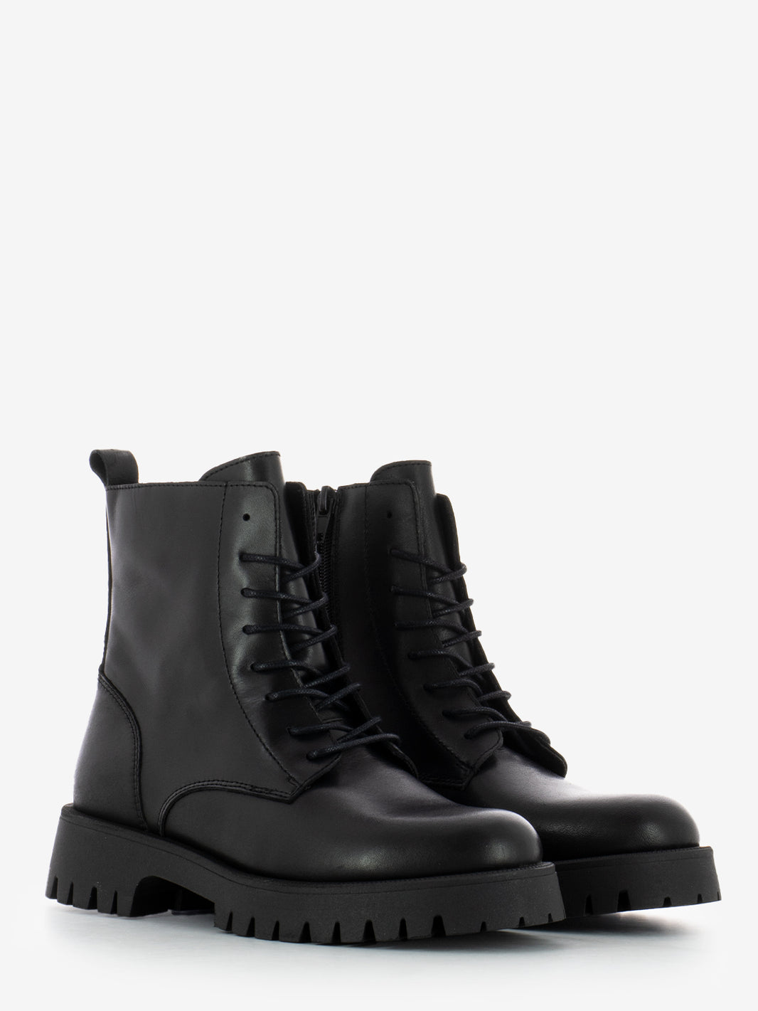 BLACK LEATHER AMPHIBIAN BOOT 56L0_NERO