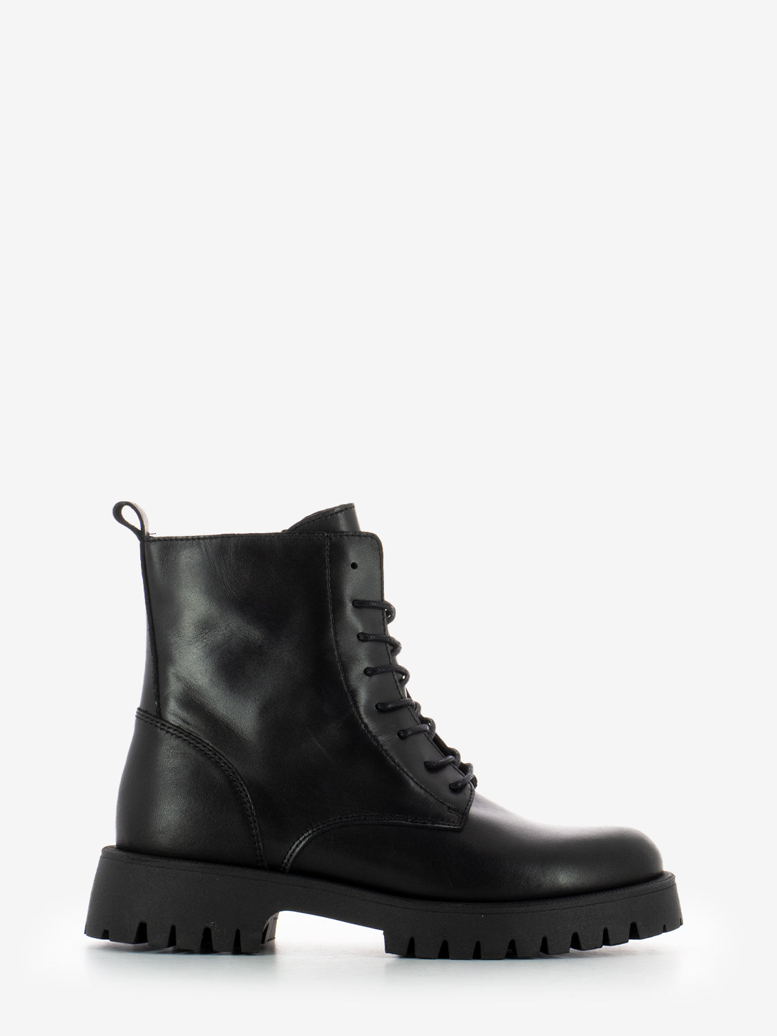 BLACK LEATHER AMPHIBIAN BOOT 56L0_NERO