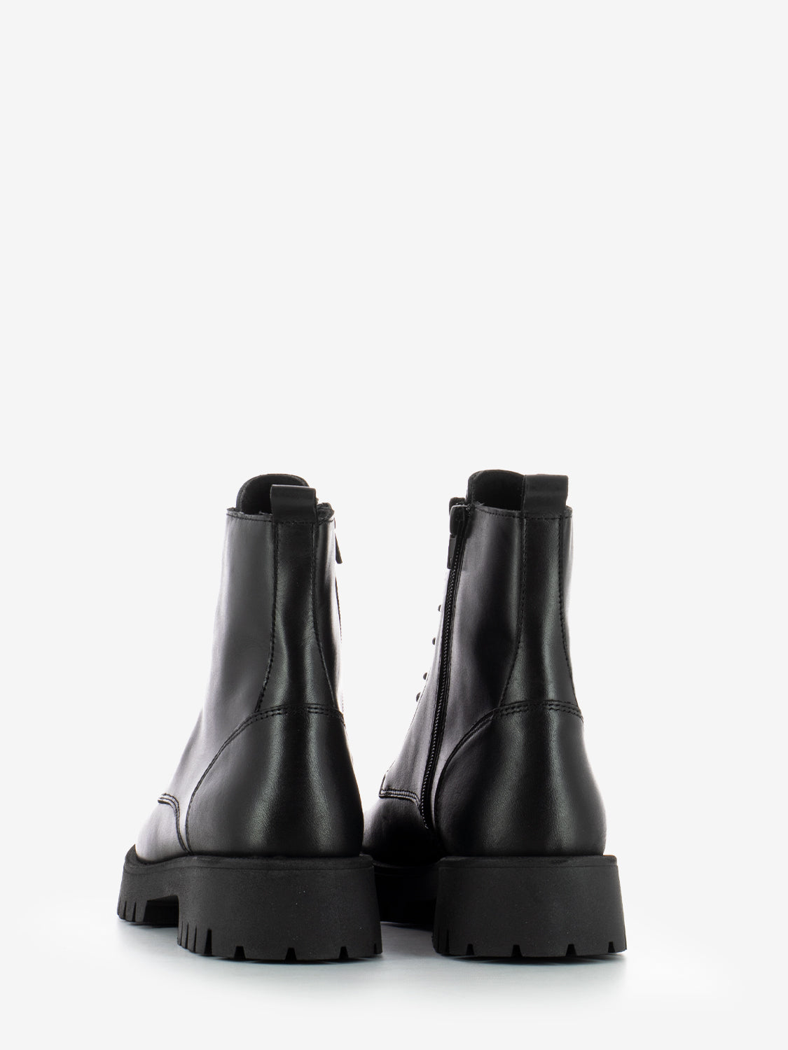 BLACK LEATHER AMPHIBIAN BOOT 56L0_NERO